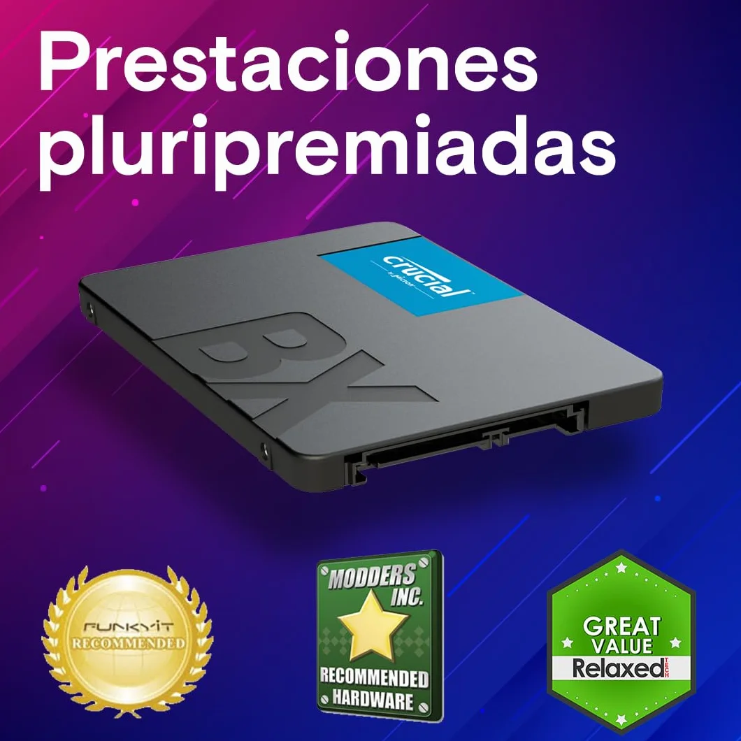 Crucial BX500 1TB SATA SSD Interno 2.5" 540MB/s 3D NAND