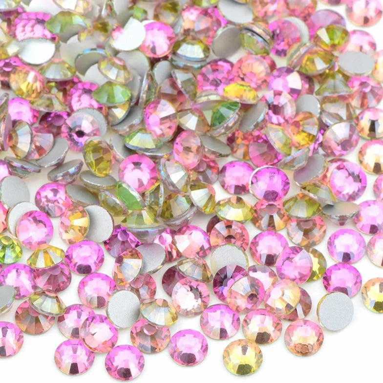 ss6 ss8 ss10 ss12 ss16 ss20 ss30 Dream Purple Glass Rhinestones Flatback Nail Stones Non Fix -48 transparente AB-ss6 100gr 14400pcs 50 topacio AB ss8 100gr 14400pcs
