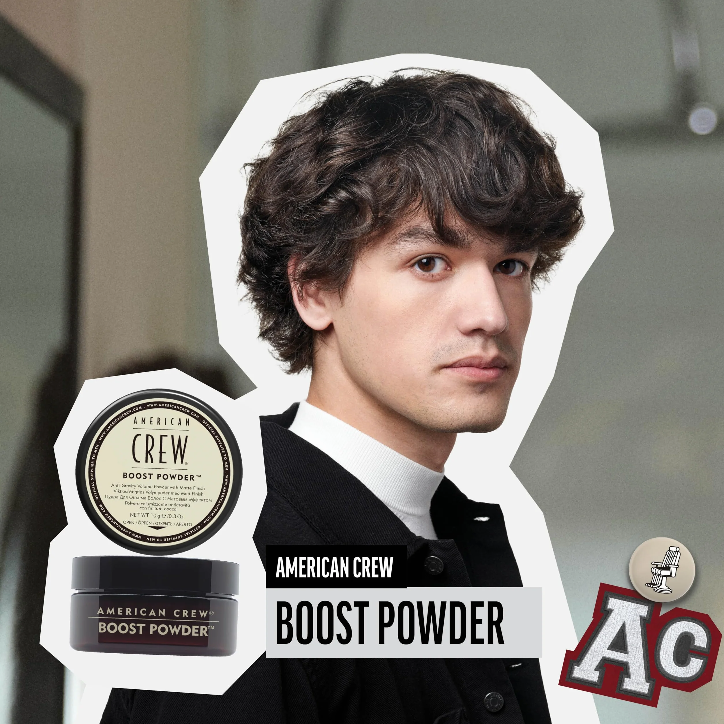 American Crew Boost Powder Polvo Voluminizador para el Pelo Volumen Cuerpo Textura Acabado Natural Mate