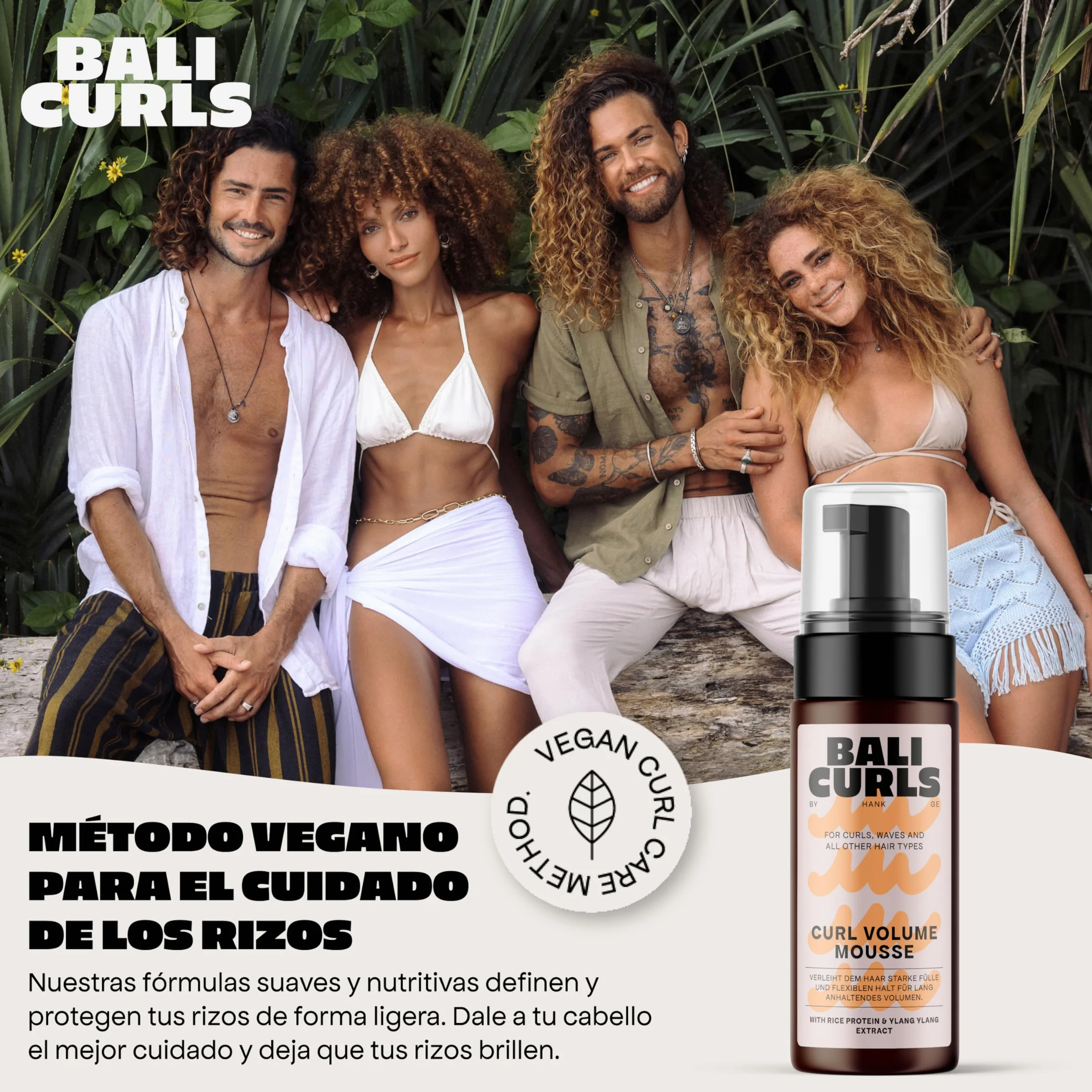 BALI CURLS Volume Foam Espuma para rizos ligeros 150 ml