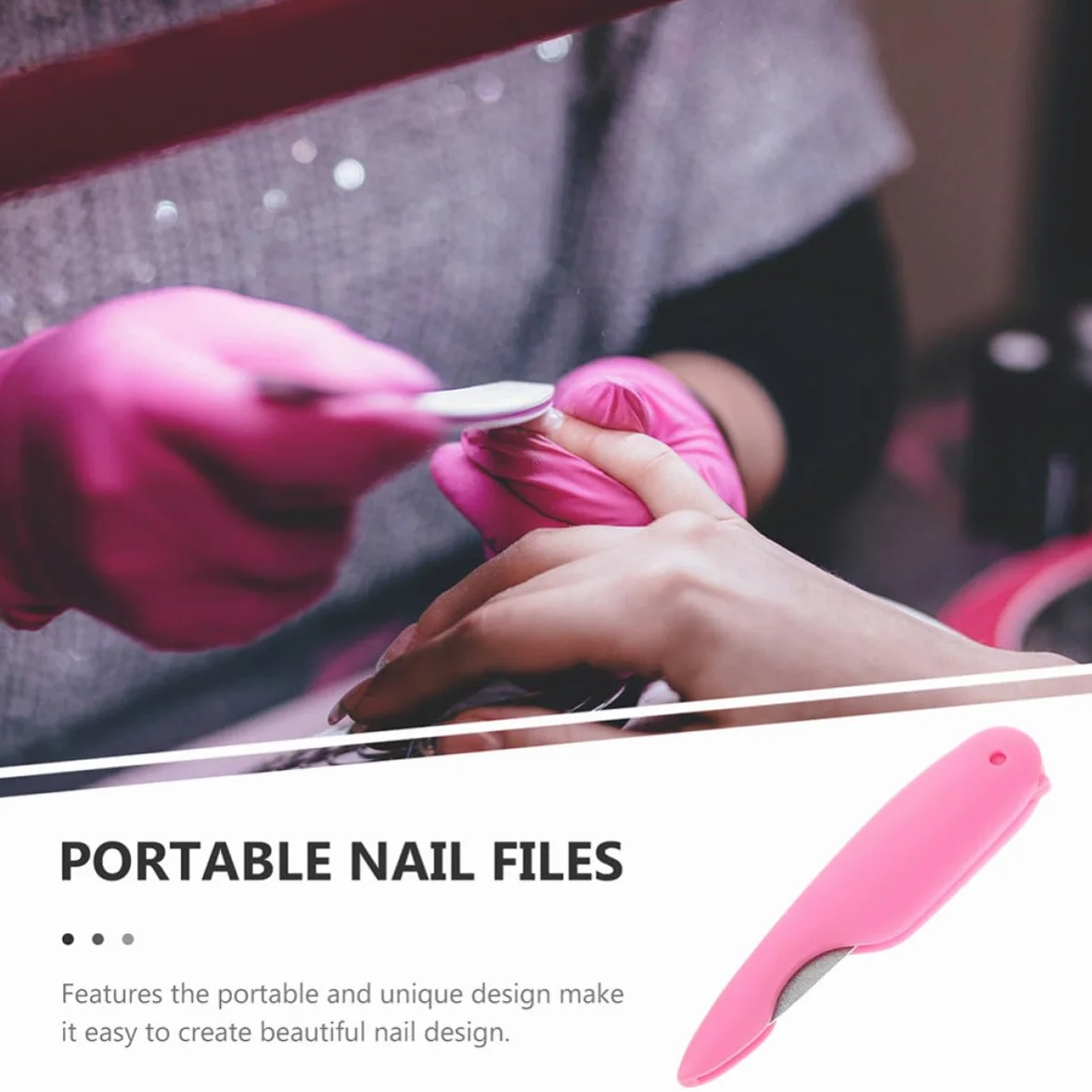 8 Limas de Uñas Plegables de Metal Diseño Doble Cara, Portátiles y Fáciles de Guardar para Manicura en Casa o Salón de Uñas