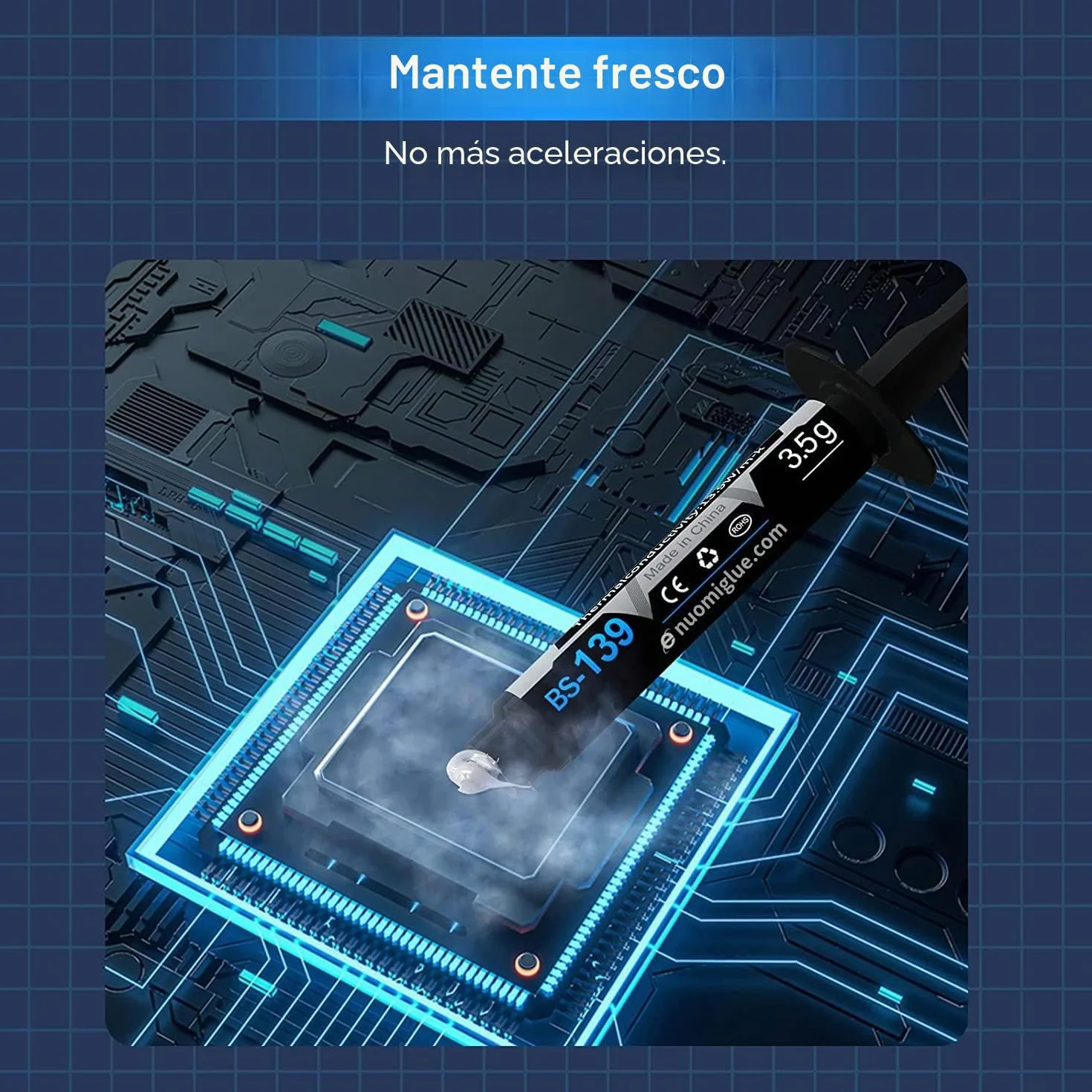 Pasta Térmica 3.5g con Toolkit CPU Thermal Compound Carbon Based High Performance