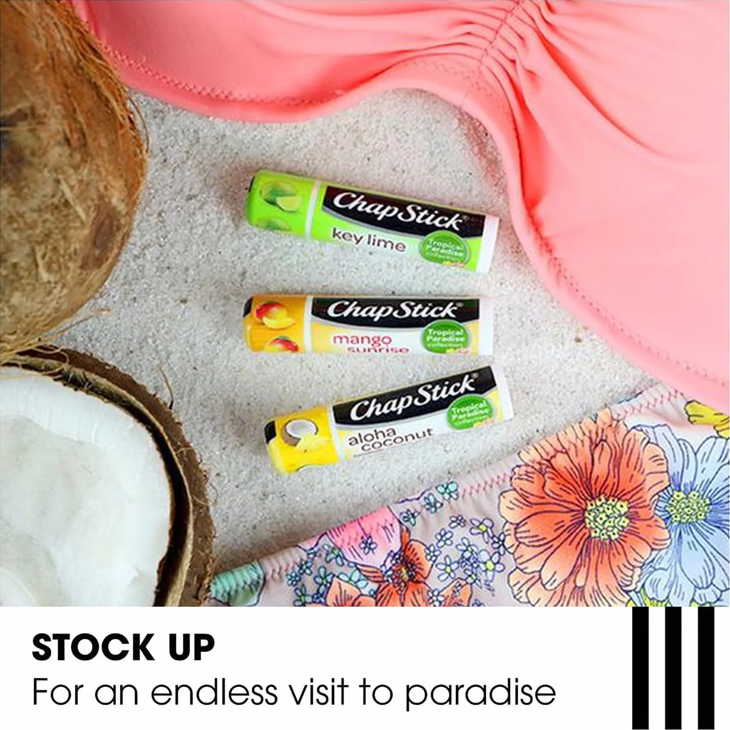 ChapStick Tropical Paradise Collection 3 count