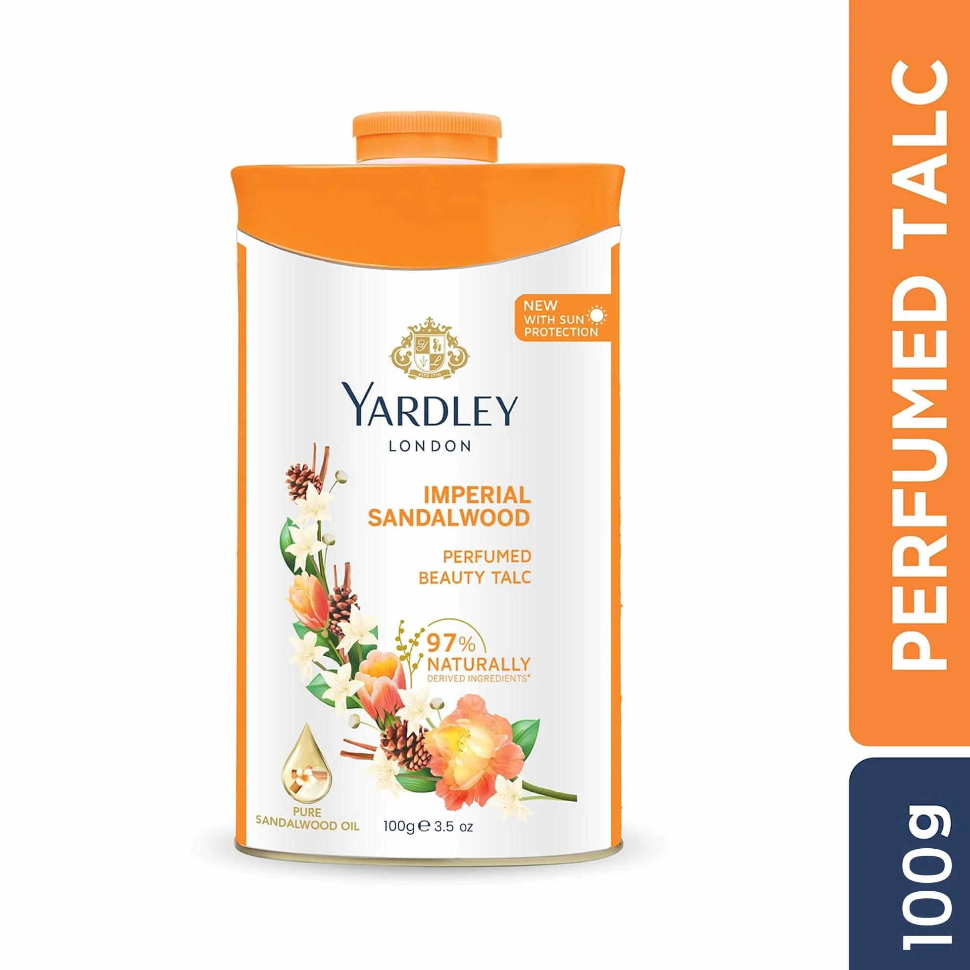 Yardley London Perfumed Talc Sandalwood 100g