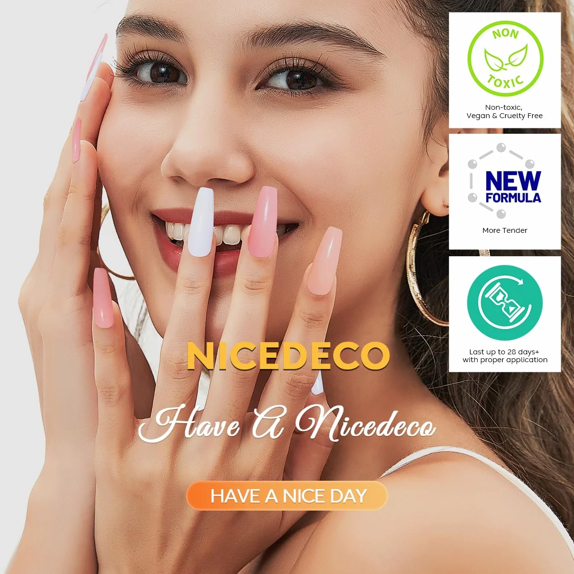 Nicedeco Base Rubber para Uñas Esmaltes Semipermanentes en Gel UV/LED Soak-Off 15ML