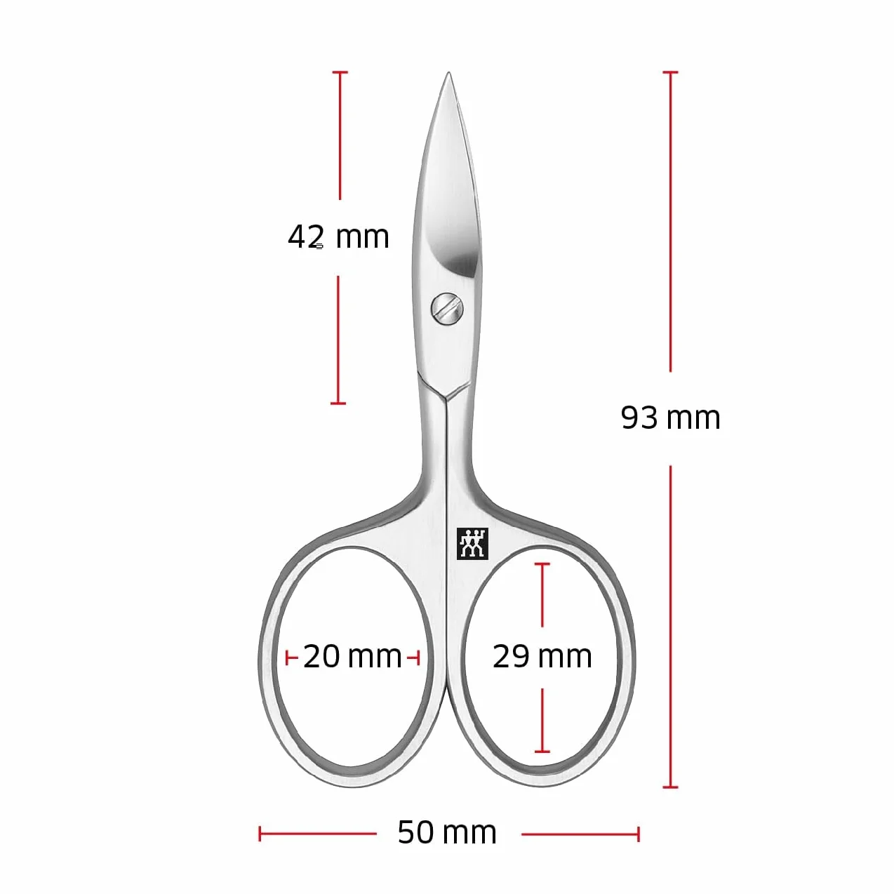 ZWILLING Tijeras para uñas acero inoxidable 90 mm afiladas microdentado