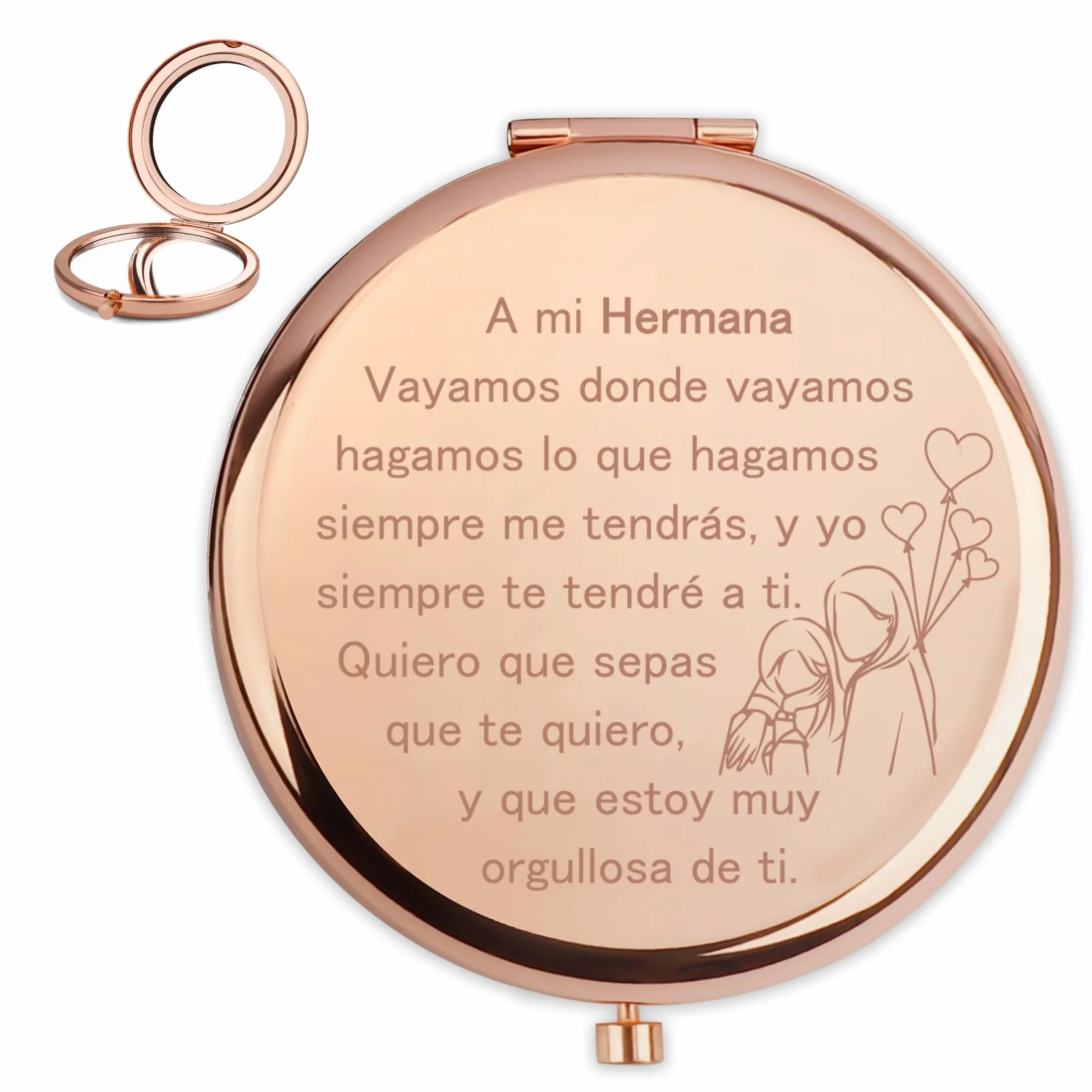 Regalo Hermana Espejos Compactos Originales