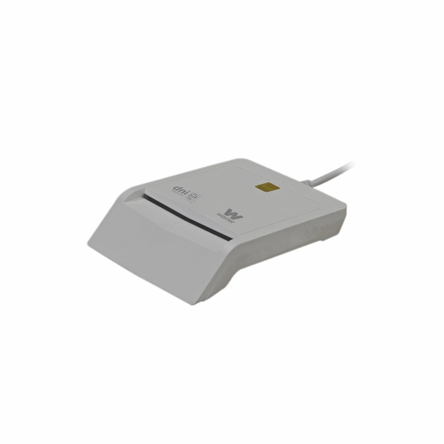 Woxter Lector DNI Electrónico Blanco, DNI 3.0 y 4.0, Plug & Play, Compatible con PC y Mac