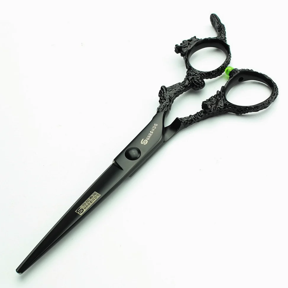 Porfessional - Tijeras de peluquería de acero inoxidable de 6 pulgadas, tijeras afiladas para corte de pelo para peluqueros, hombres, mujeres