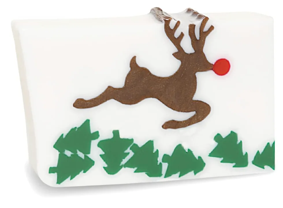 Primal Elements - Barra de jabón Cortada, Hecha a Mano, fórmula Rica en glicerina Natural, Christmas Rudy Reindeer, 2,3 kg