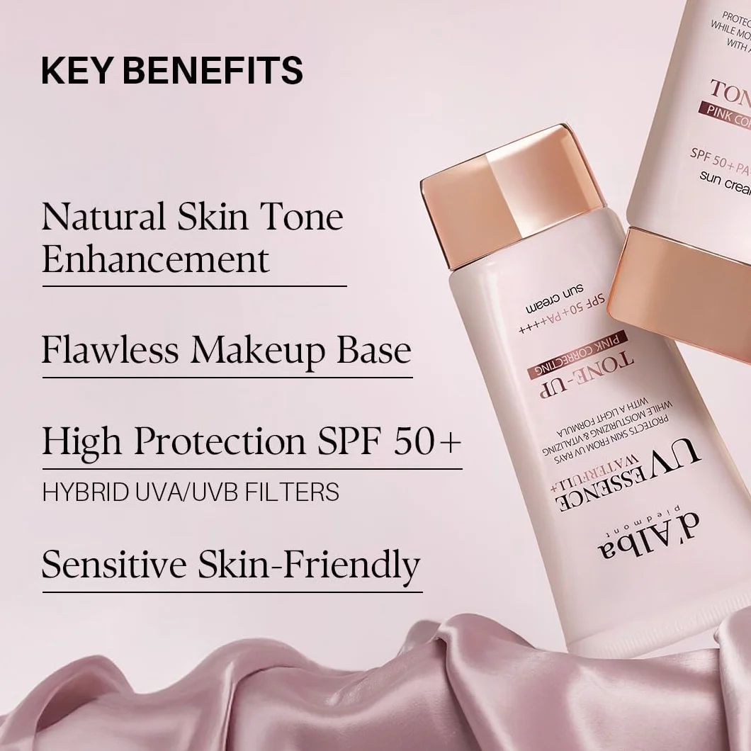 d'alba Loción Solar Tonificante Waterfull SPF50+PA++++ Trufa Blanca Italiana Filtros UV Veganos