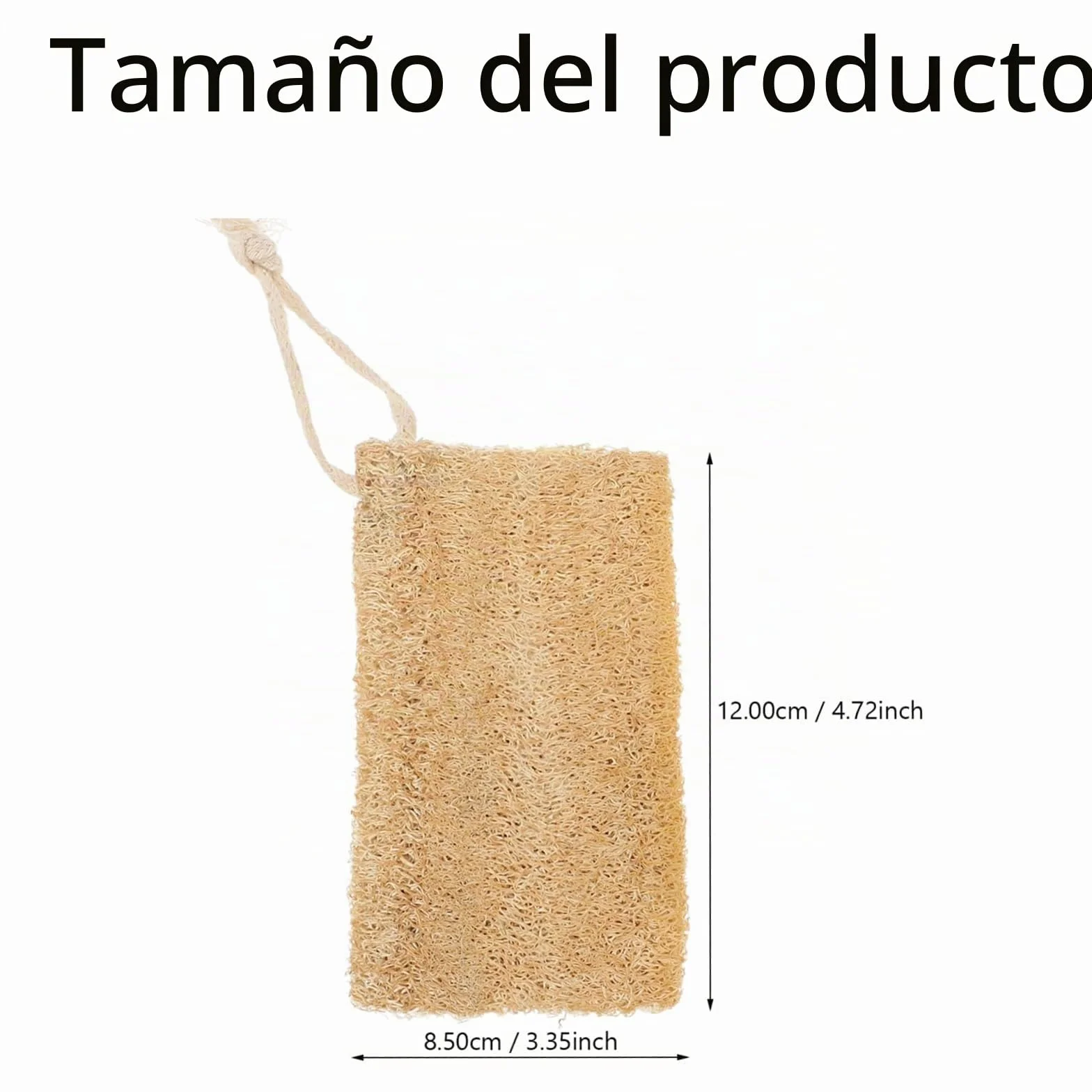 2 PCS Estropajo Natural Luffa Esponja Exfoliante Cuerpo Ducha