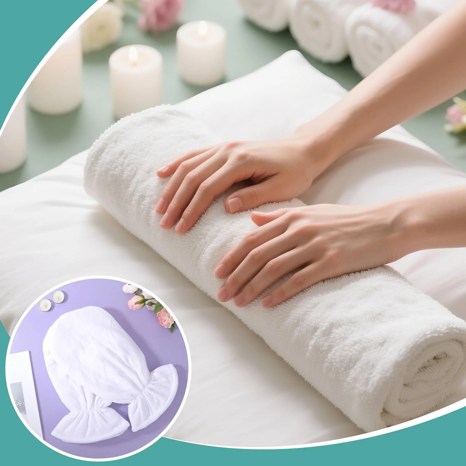 Segbeauty Mitones de cera de parafina, Guantes para cera caliente Terapia de manos Parafina Tratamiento térmico SPA