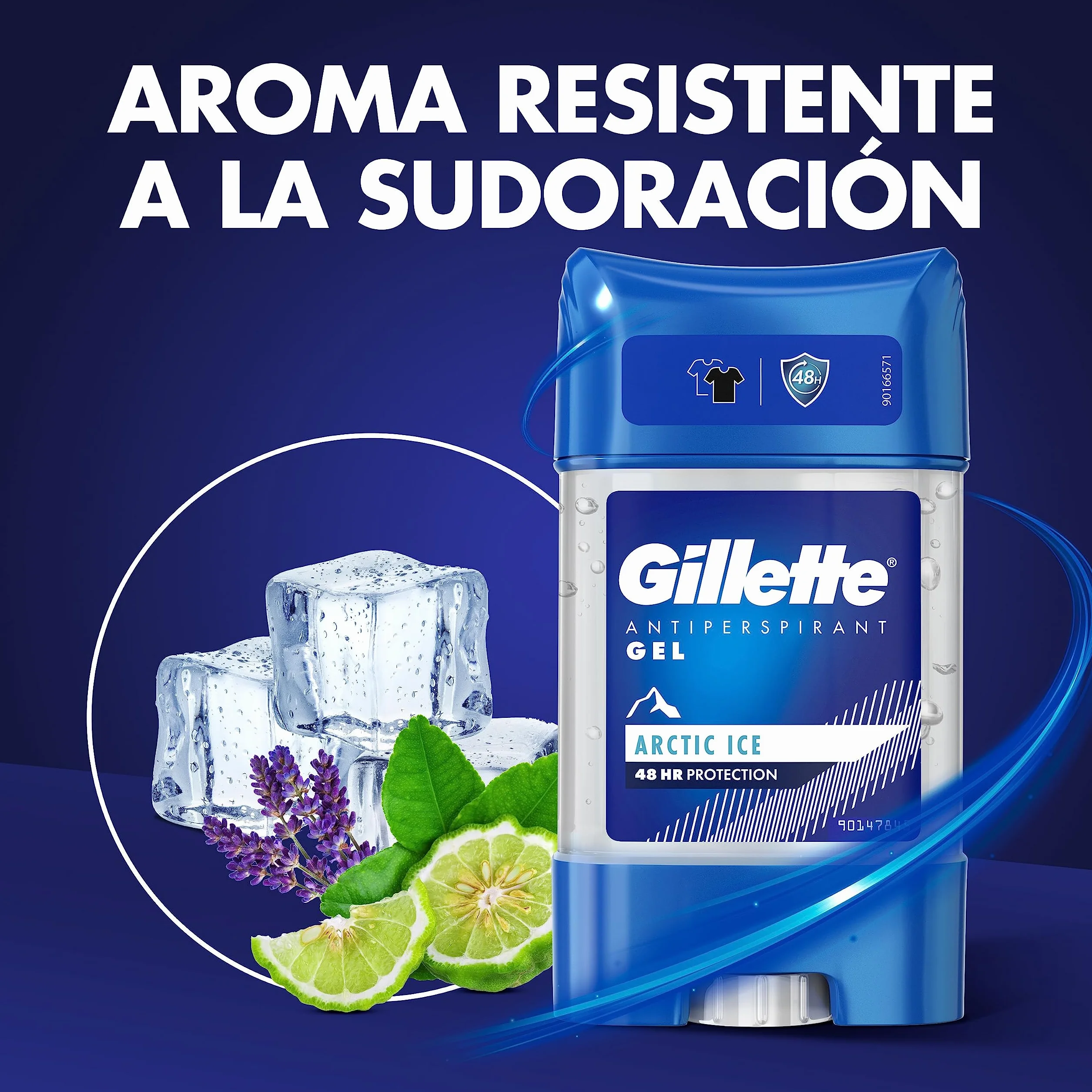 Gillette Clear Gel Desodorante Y Antitranspirante Artic Ice Para Hombre, 4x70 ml