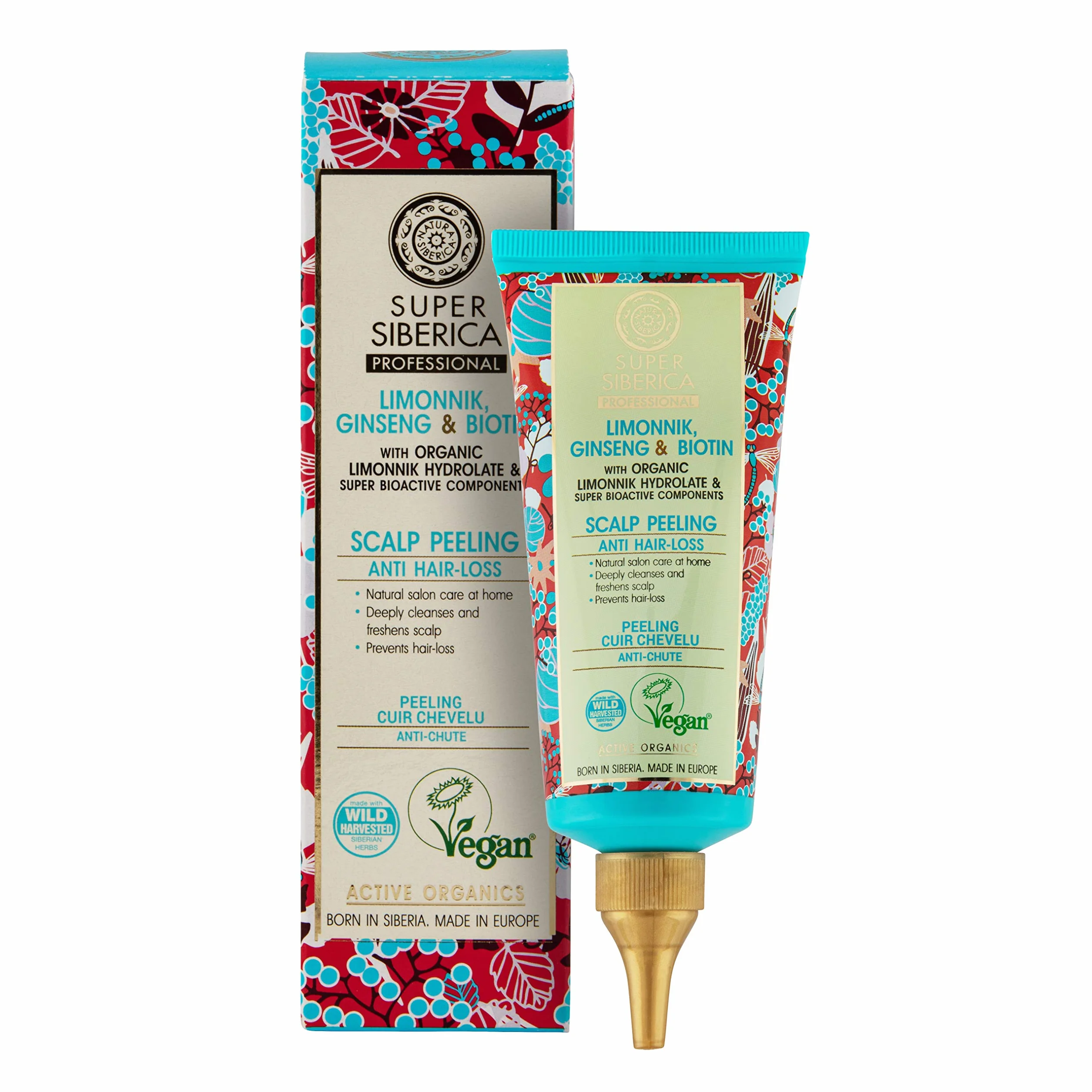 Natura Siberica Super Limonnik Peeling del Cuero Cabelludo con Ginseng y Biotina 100 ml