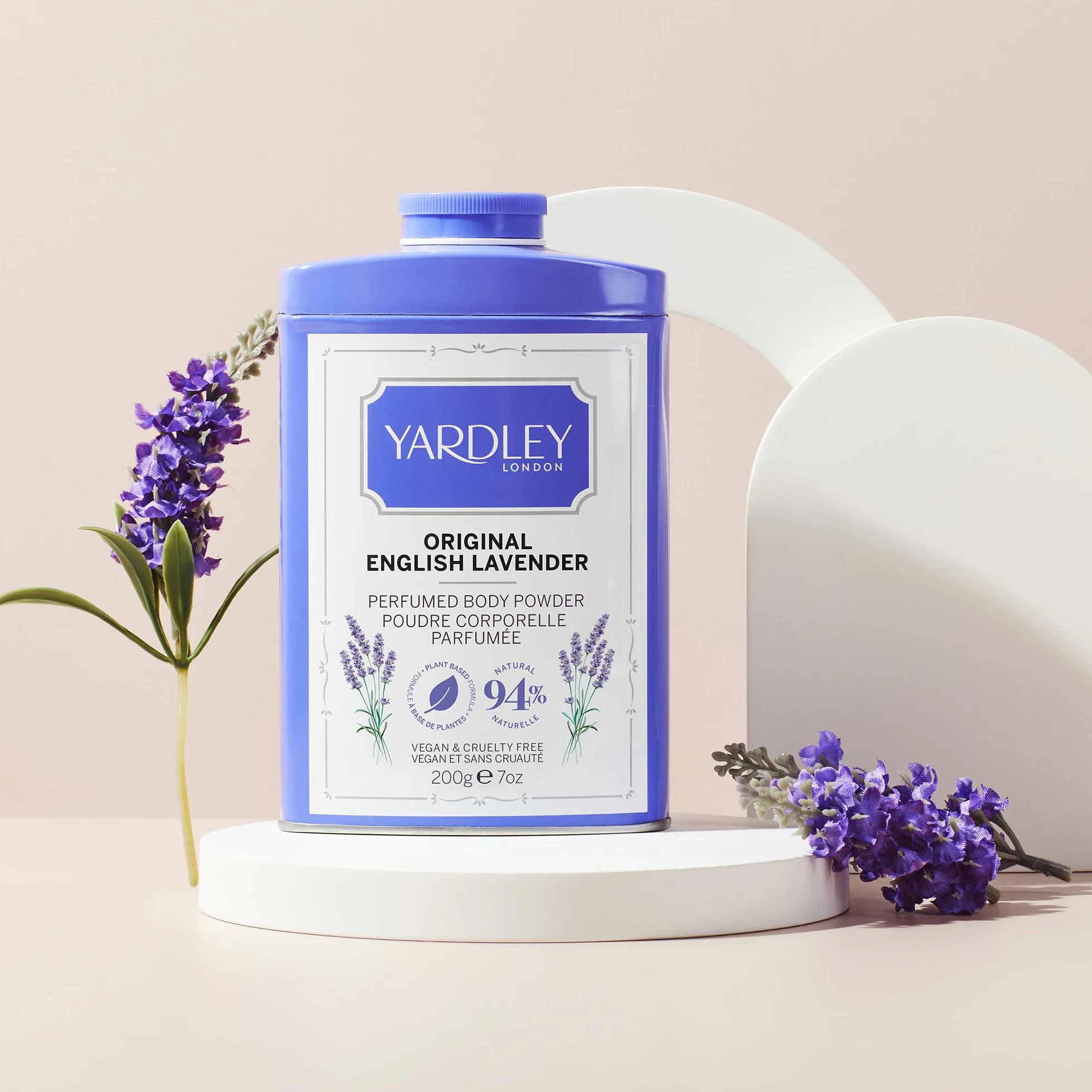 Yardley London Polvo Corporal Perfumado Lavanda Inglesa Talco Mujeres 200g