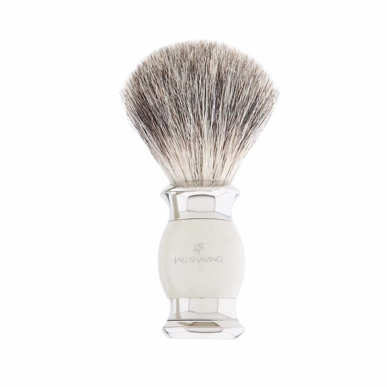 Jag Shaving JAG's Lee Range Juego de afeitado de 5 piezas, Brocha de afeitar de pelo de tejón, Cuchillas de afeitar de doble filo, Soporte de afeitado