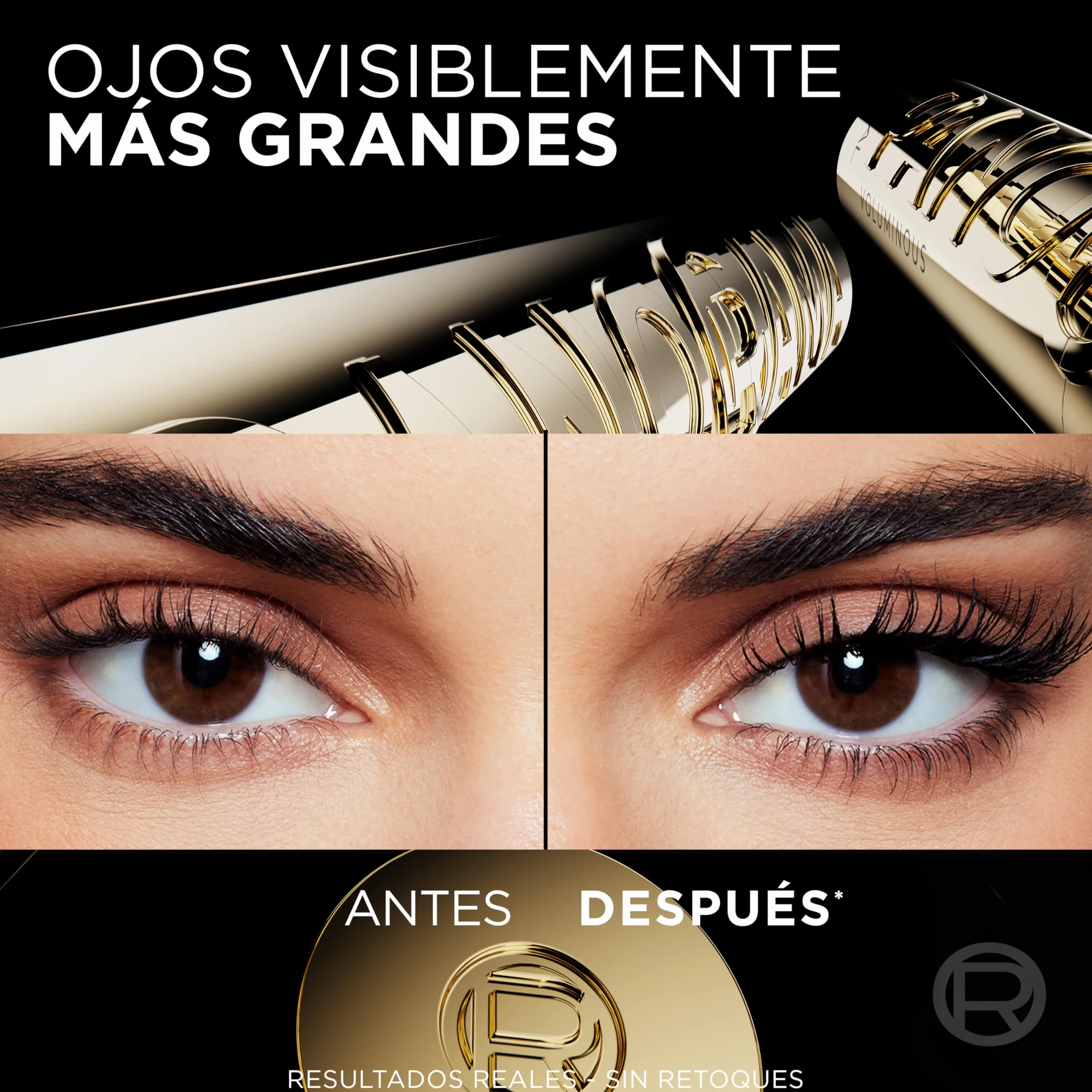 L'Oréal Paris Máscara de pestañas Panorama, Negro, Volumen Panorámico