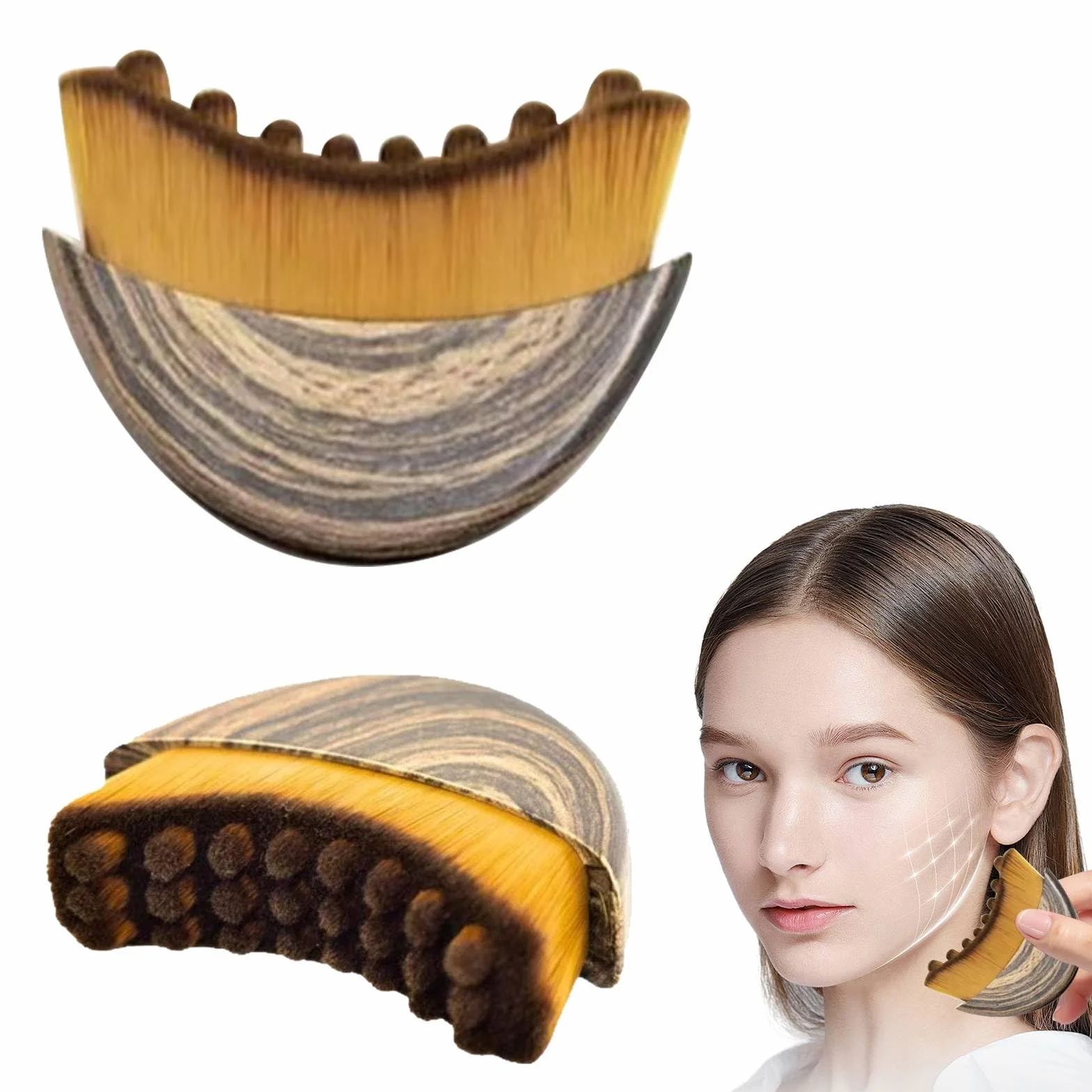 Lymphatic Contour Face Brush, Cepillo Facial de Cepillado en Seco, Diseño Ergonómico para Rostro