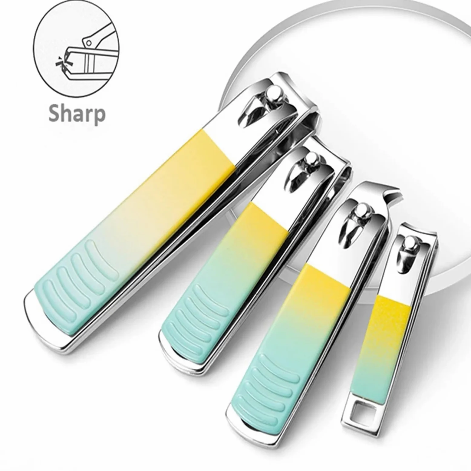 Kit de cortaúñas Juego de cortaúñas de Acero Inoxidable de 7 a 18 Piezas con Bolsa Plegable, Kit de manicura, Tijeras, Herramienta de Maquillaje y Belleza Set de manicura(18 pcs)
