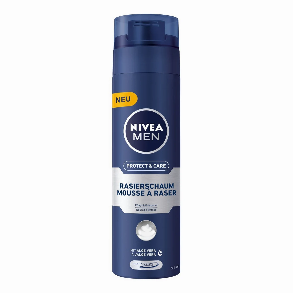 Nivea Men, 6 unidades de afeitar para hombres, 6 x 200 ml Dispensador, Protect & Care