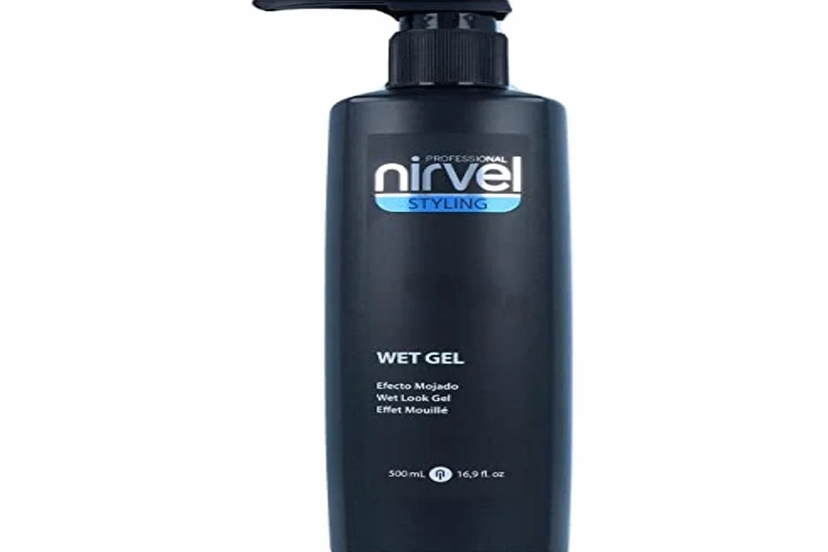 Nirvel Wet Gel - Gel fijación natural, Efecto mojado, 500 ml