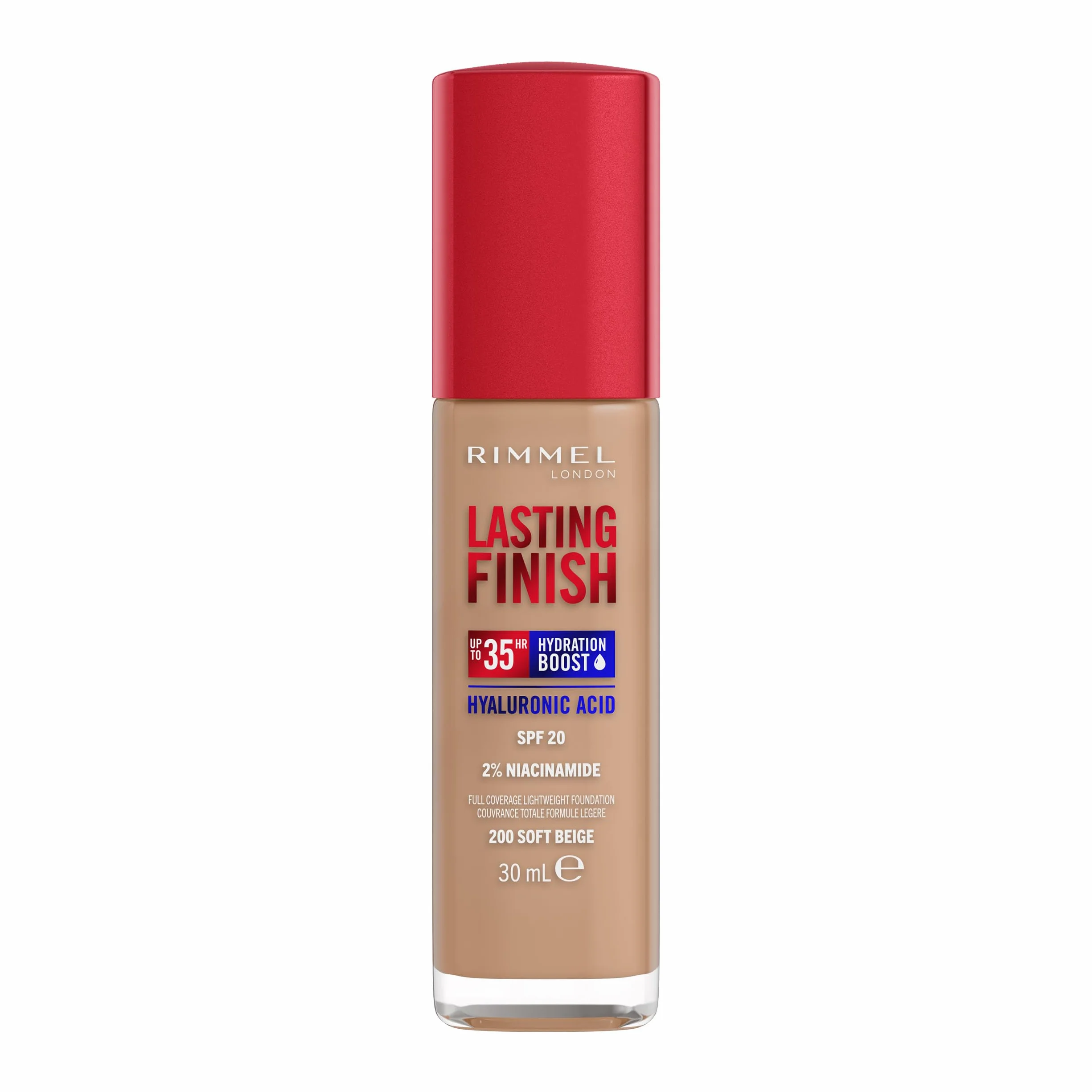 Rimmel London Lasting Finish Base de maquillaje 200 Soft Beige 30ml