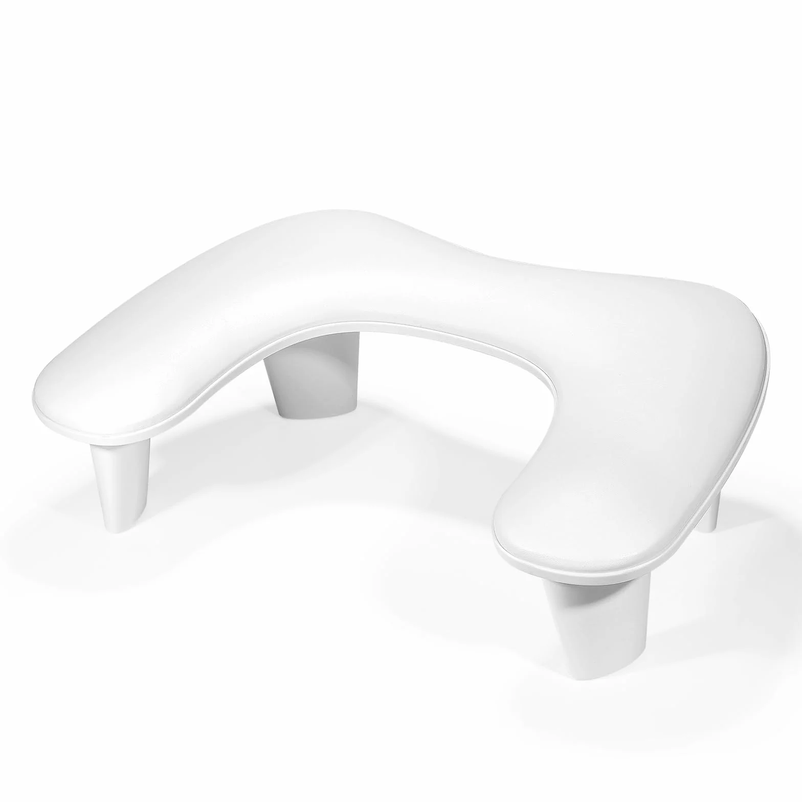 Reposabrazos de uñas para manicura: Reposabrazos para uñas soporte de piel para uñas, reposamanos de uñas, cojín de Manicura blanco, cojín Antideslizante para Salón de arte de uñas(Bianco)