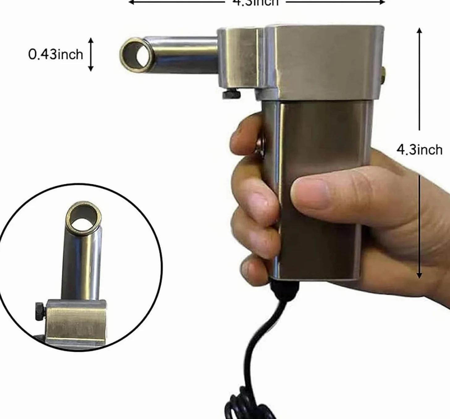 EPANO LXXW Máquina de rastas Máquina for Hacer rastas instantáneas, Herramienta eléctrica portátil for rastas, máquina trenzadora de Ganchillo de 6-16mm para Trenzas Sintéticas/Reparadoras(10mm)
