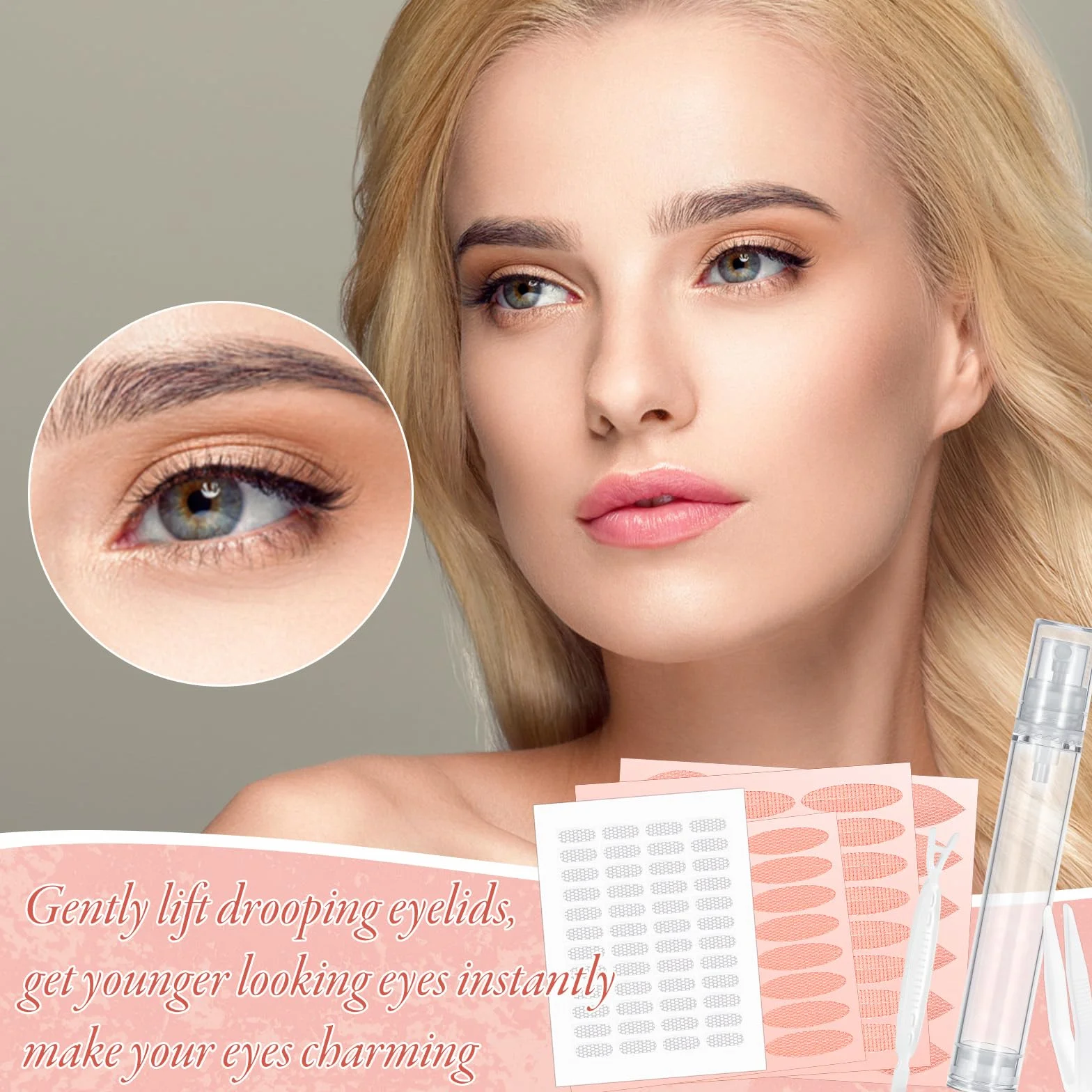Remedio Cinta para Párpados Caídos Eyelid Lift Pegatinas L XL XXL