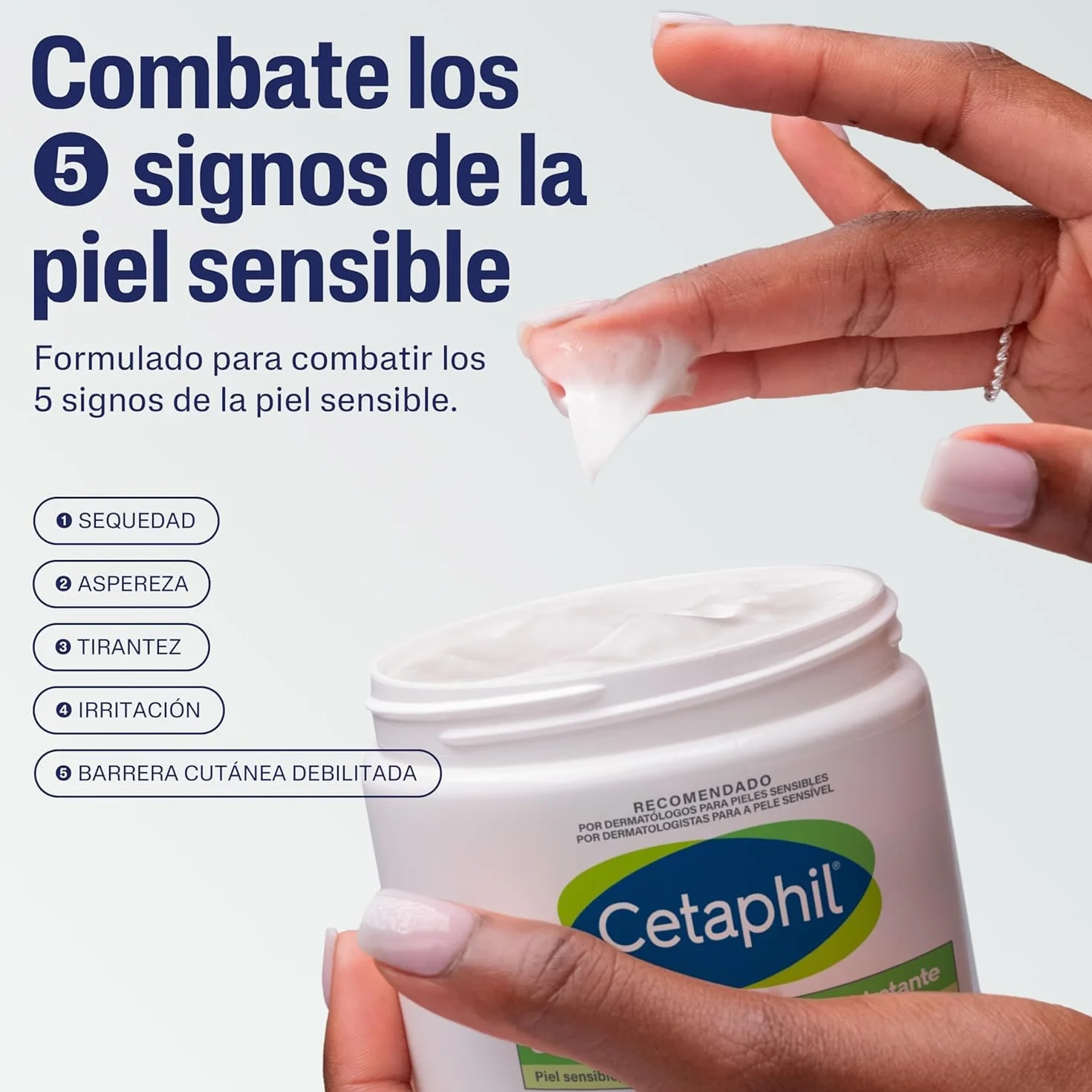 Cetaphil Rutina Cuidado Piel Sensible Set: Crema Hidratante 453g + Loción Limpiadora Mini 29ml