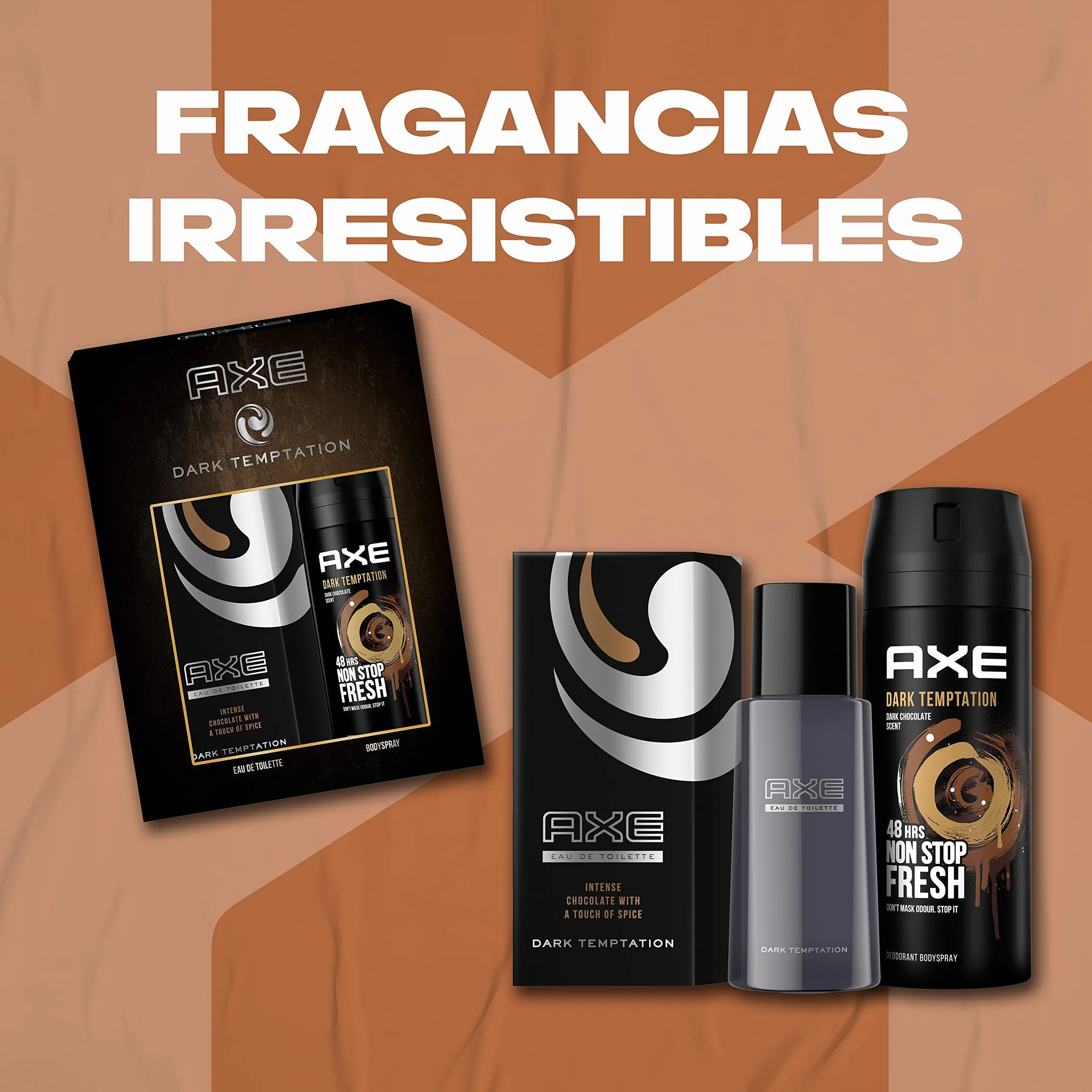 AXE Dark Temptation Neceser Hombre Desodorante Body Spray 150ml + Eau de Toilette 50ml