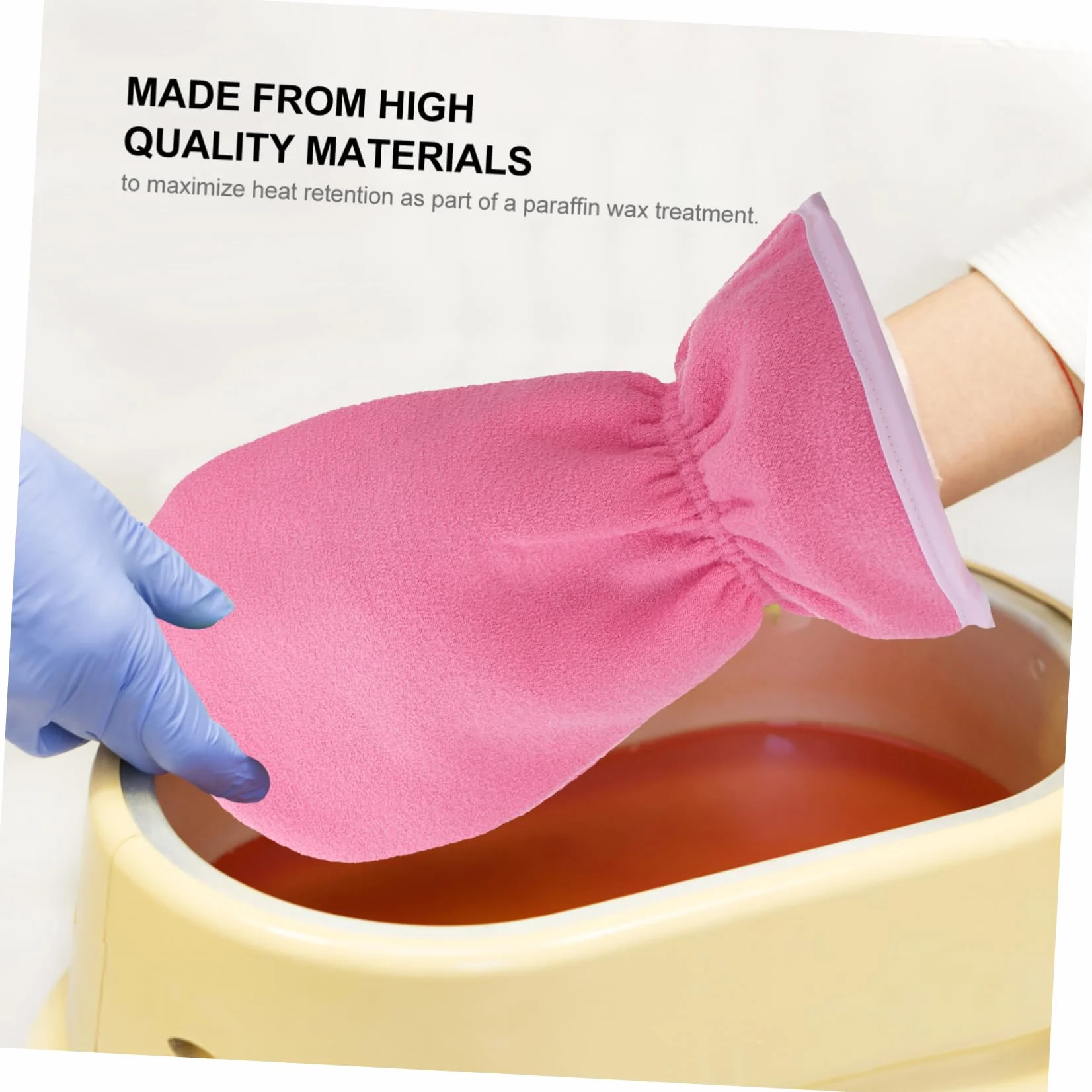 Guantes De Cera De Parafina Y Botines Reutilizables Para Baños De Parafina 11.81x6.29 Pulgadas