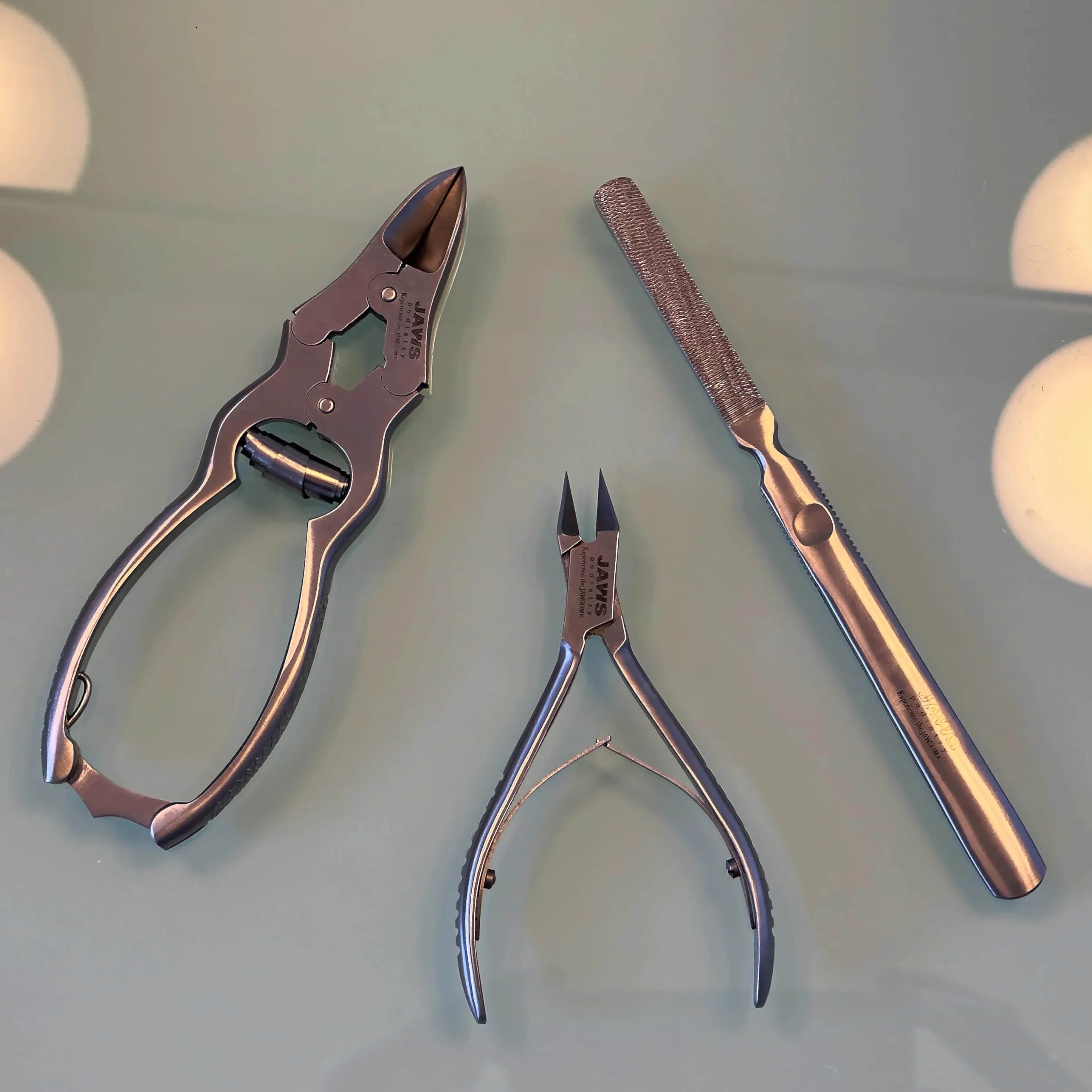 Cortaúñas grande de grado quirúrgico, cortaúñas de acero inoxidable recomendado por podólogos, herramientas de pedicura para uñas gruesas de los pies Jaws Podiatry