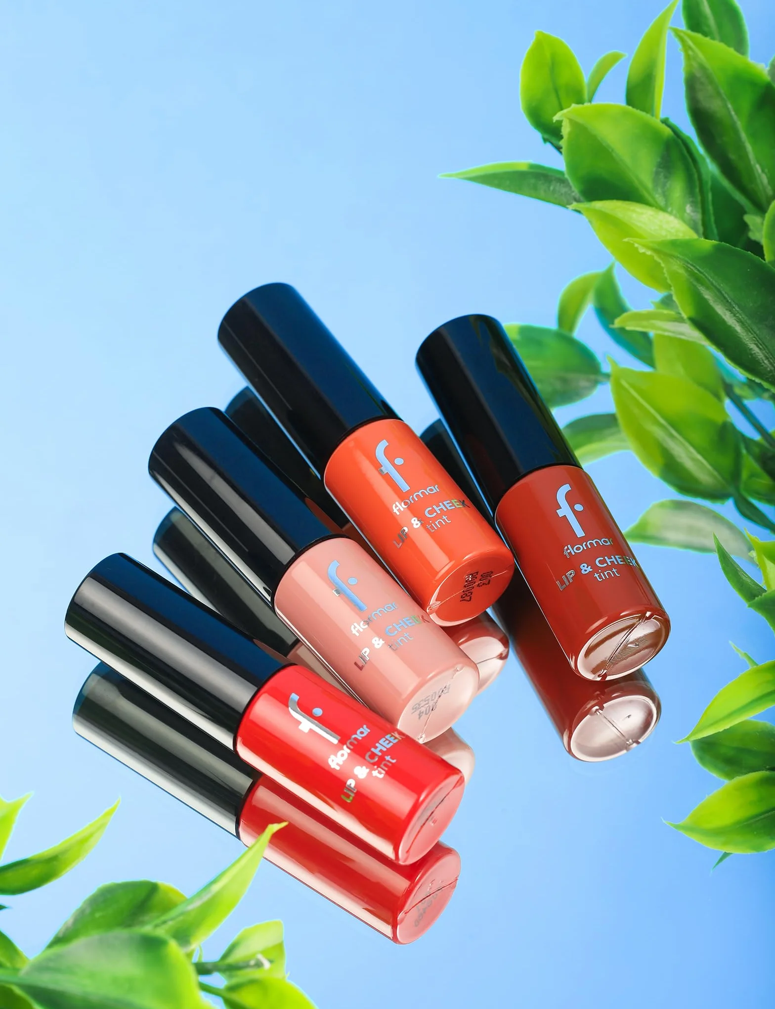 Flormar Lip and Cheek Tinte Scarlet Ruby 2 en 1 Tinte labial larga duración Color intenso natural rubor barra