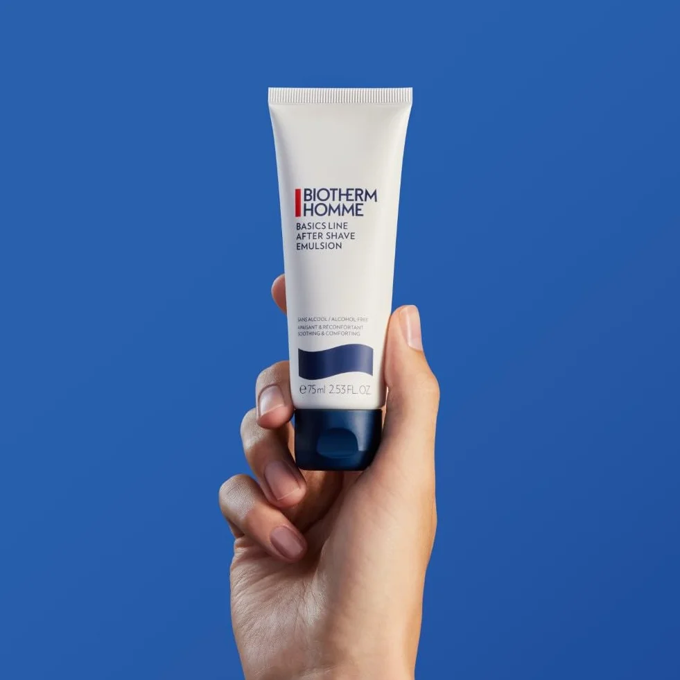 BIOTHERM Homme After Shave Emulsion 75 ml bálsamo calmante sin alcohol para pieles normales a secas