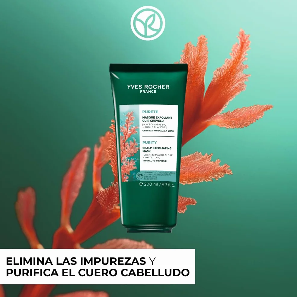 Yves Rocher Scalp Exfoliating Mask 200 ml – Mascarilla Exfoliante Cuero Cabelludo