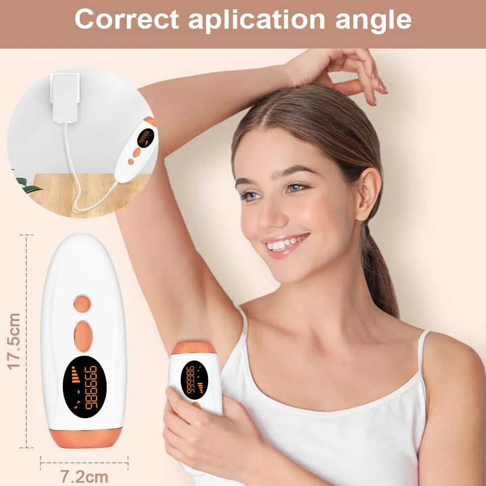 Depiladora Laser IPL 999990 Flashes 5 Niveles Energía para Mujer