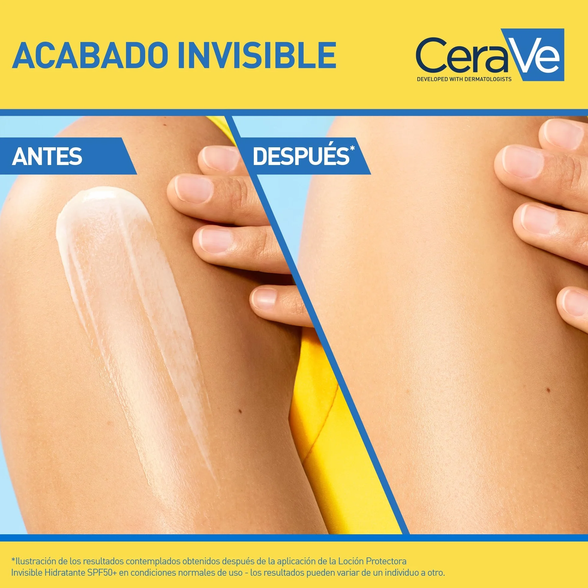 CeraVe Loción Protectora Invisible Hidratante SPF 50+ 75 ml