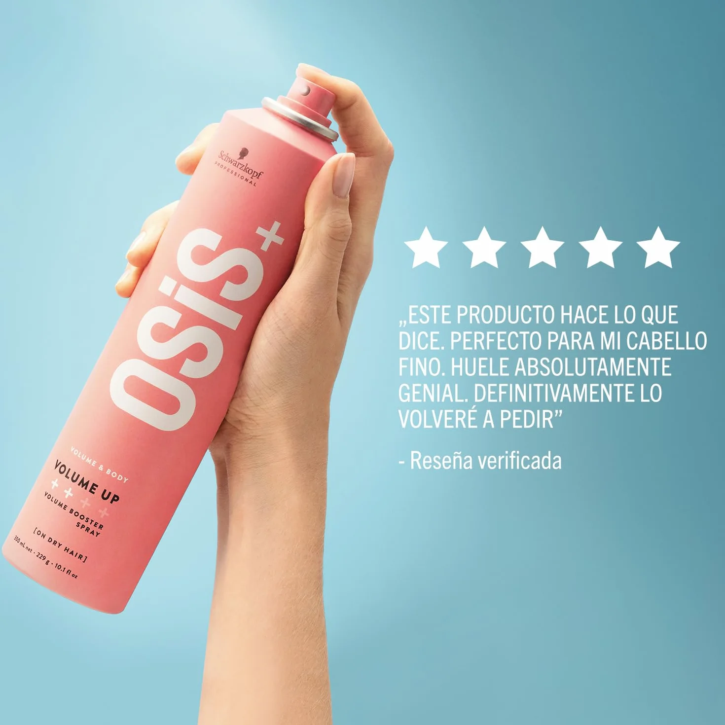 Schwarzkopf Professional OSiS Volume Up Spray Volumizzante Antiestático Fijación Media 300 ml