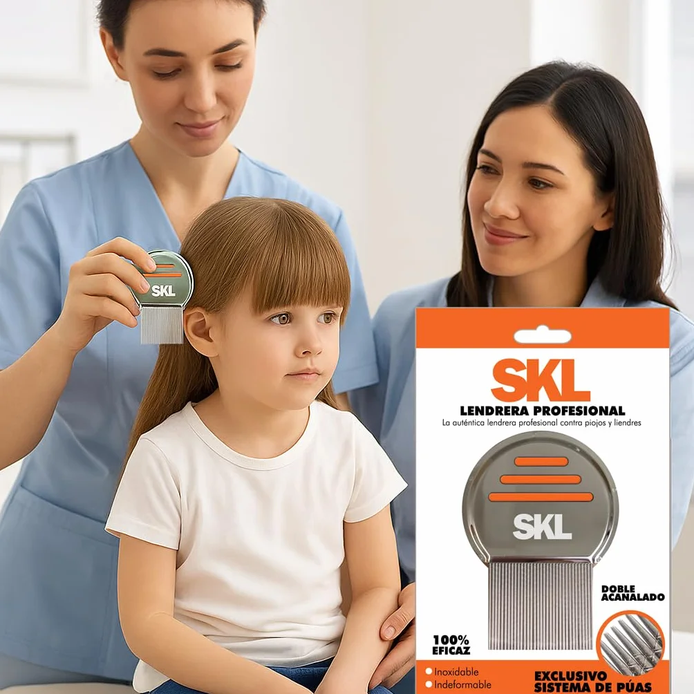 Lendrera SKL PREMIUM 2 Grado A+ Eliminar Piojos y Liendres Tratamiento Dermatólogos