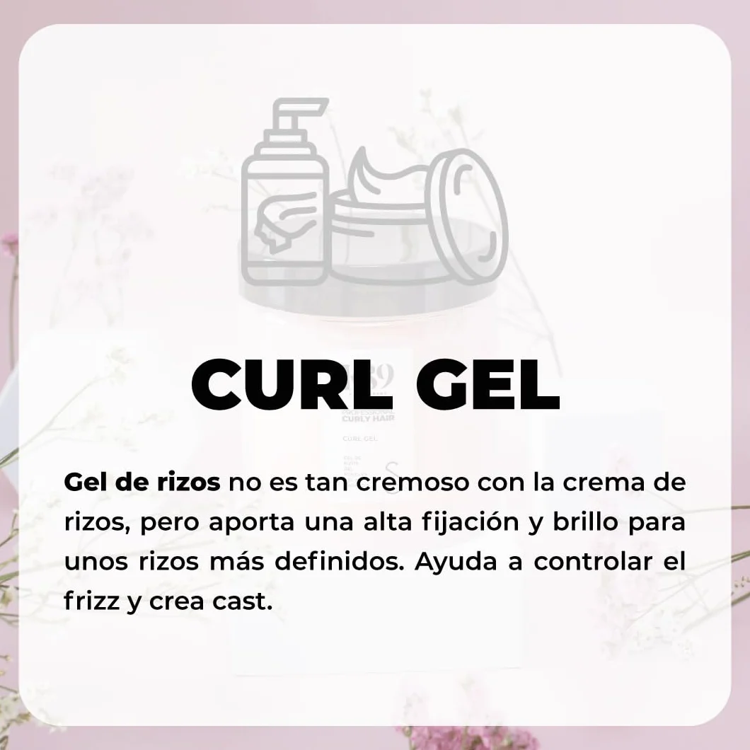 Curly Hair Curl Gel 500ml - Definidor de Rizos, Alta Fijación, Anti-Frizz