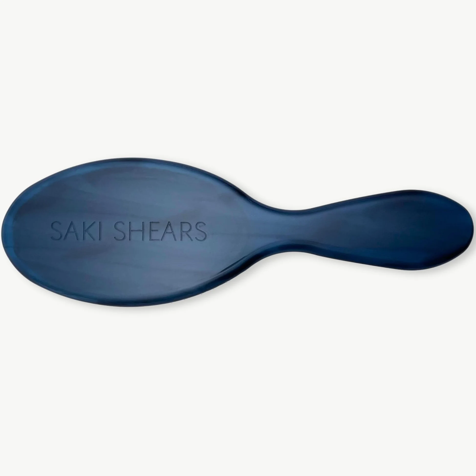 Cepillo de cerdas de pelo de jabalí y nailon, cepillo de cerdas de jabalí de Saki Shears para cabello normal a grueso, desenreda suavemente, suaviza y mejora la textura (azul oscuro)