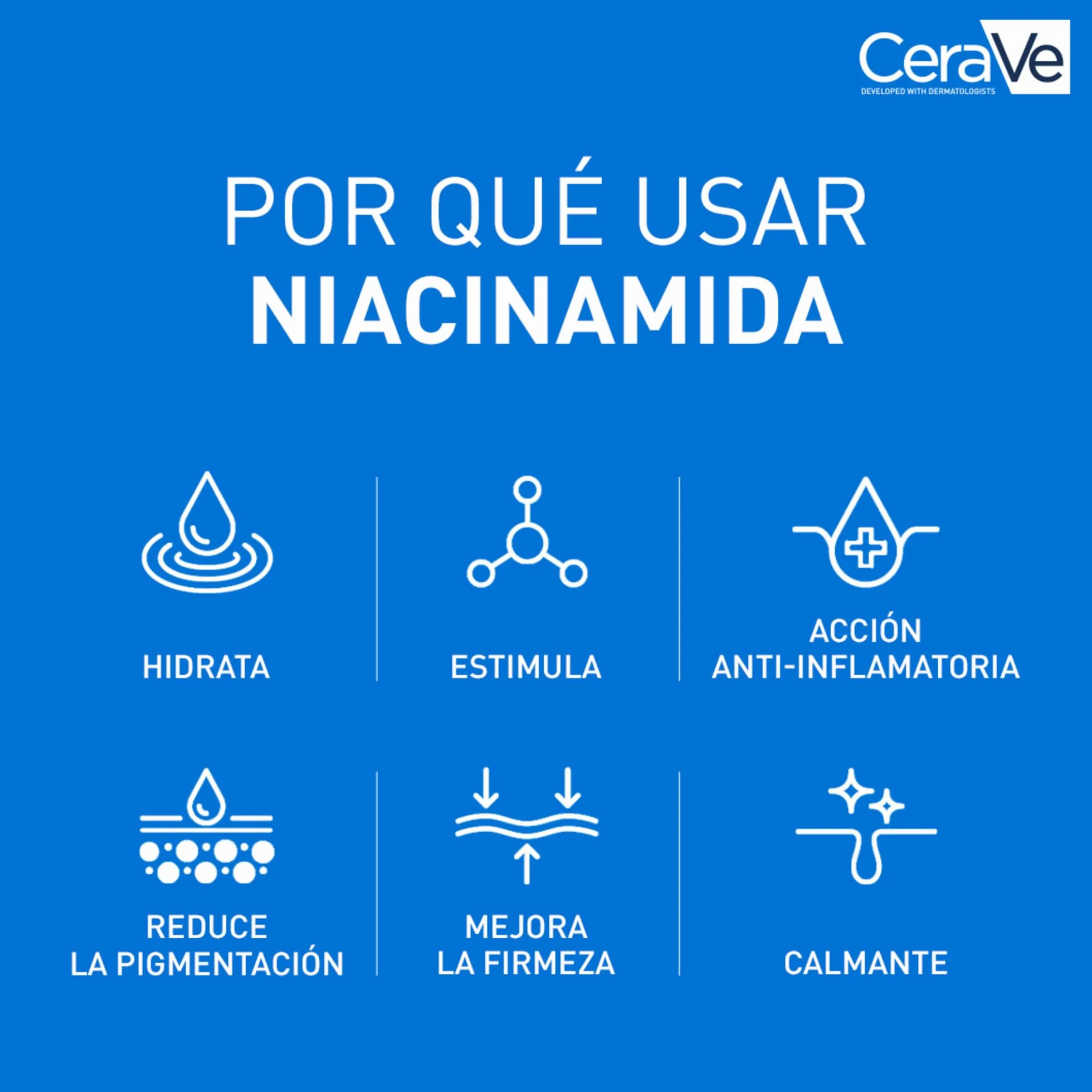 CeraVe Loción Hidratante de Rostro PM 52ml para Piel Normal a Seca con Ceramidas, Niacinamida y Ácido Hialurónico
