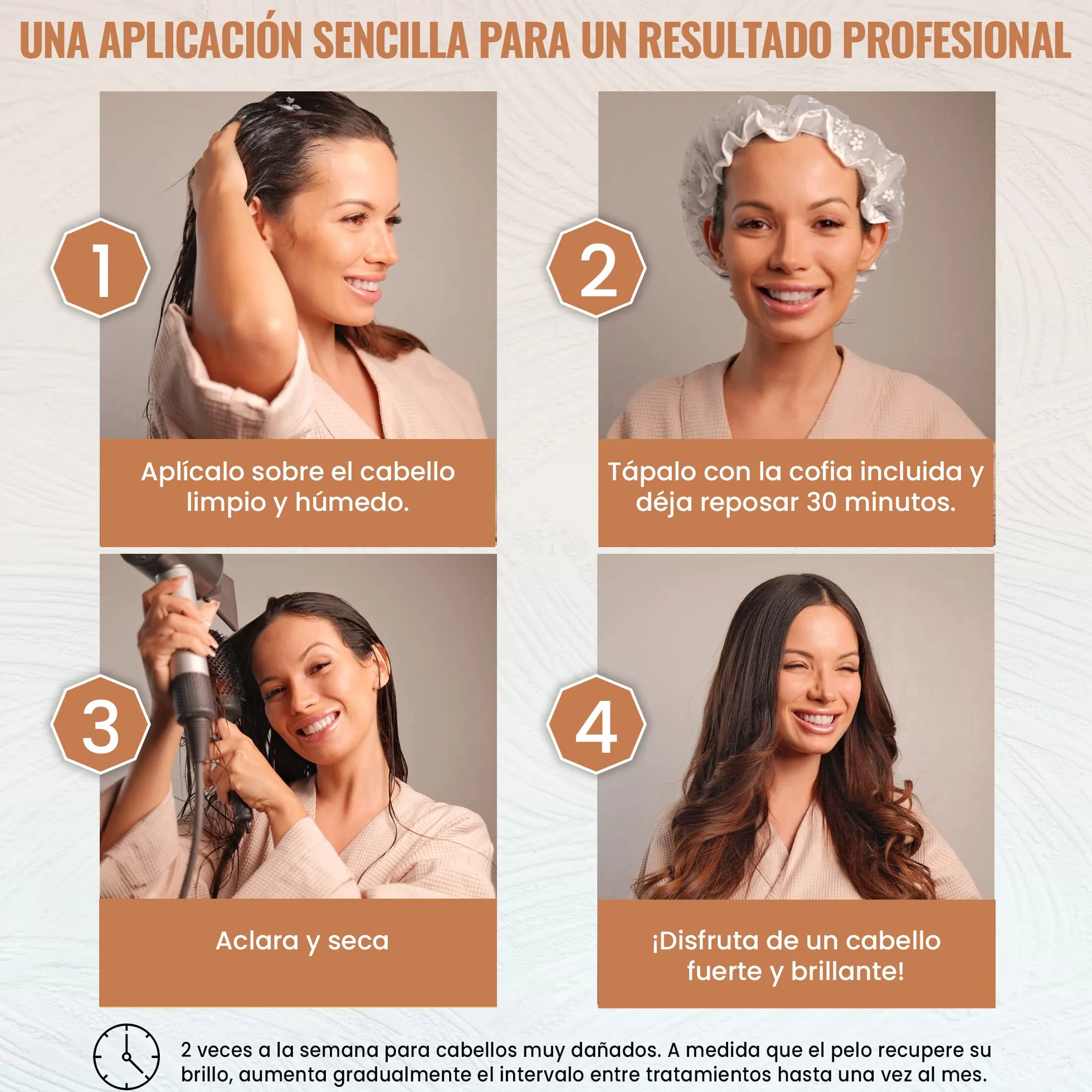 Botoxpro Capilar Reestructurante Mascarilla Pelo Keratina Cabello Dañado Hidrata Alisa Fortalece Ácido Hialurónico Queratina Tanino Made in France