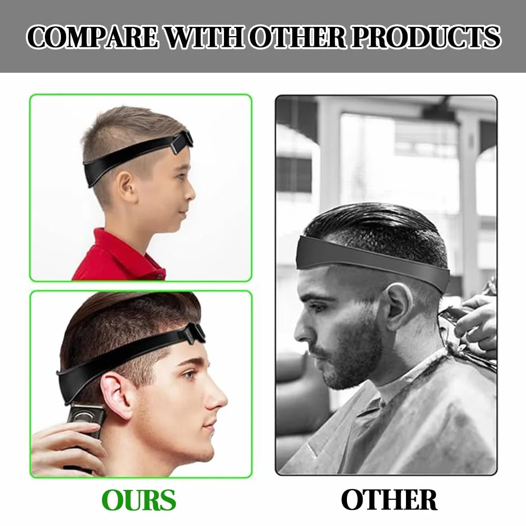 Peine ajustable de silicona para cortar el pelo, plantilla de transición de peluquería, cinta de corte curvado, ayuda para hombre