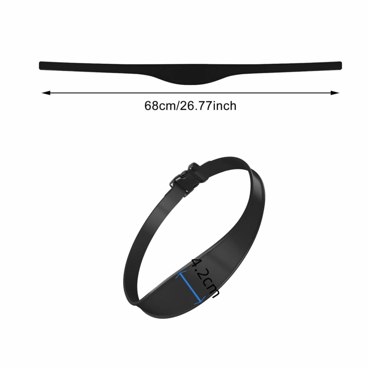 Banda Ajustable de Corte de Pelo de Silicona, 2 Piezas con Instrucciones y Plantilla para Autocortes