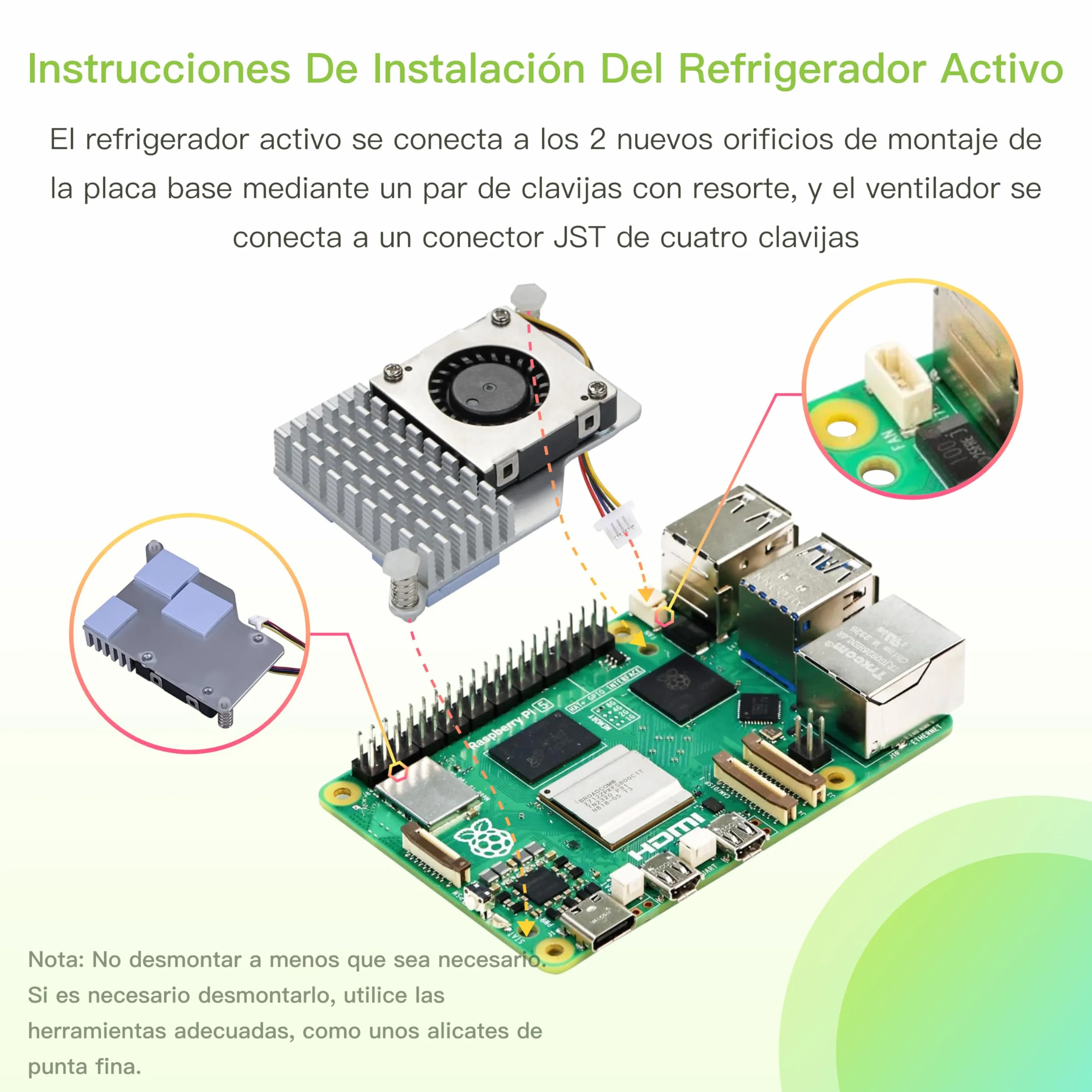 iRasptek Starter Kit para Raspberry Pi 5 8GB RAM 128GB OS-Bookworm Caja de Aluminio