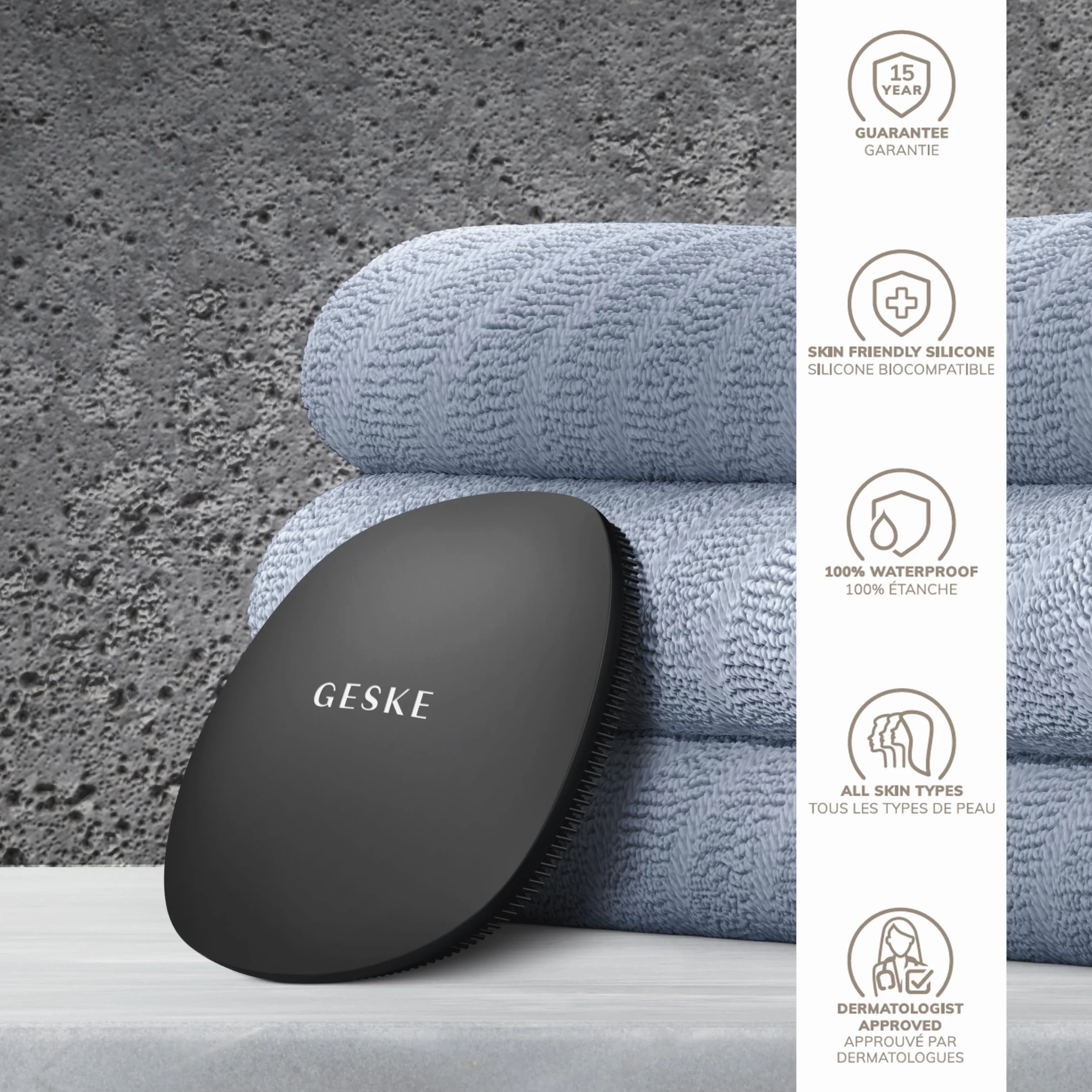 GESKE SmartAppGuided Cepillo Facial 4 en 1 Silicona Limpieza Piel Profesional
