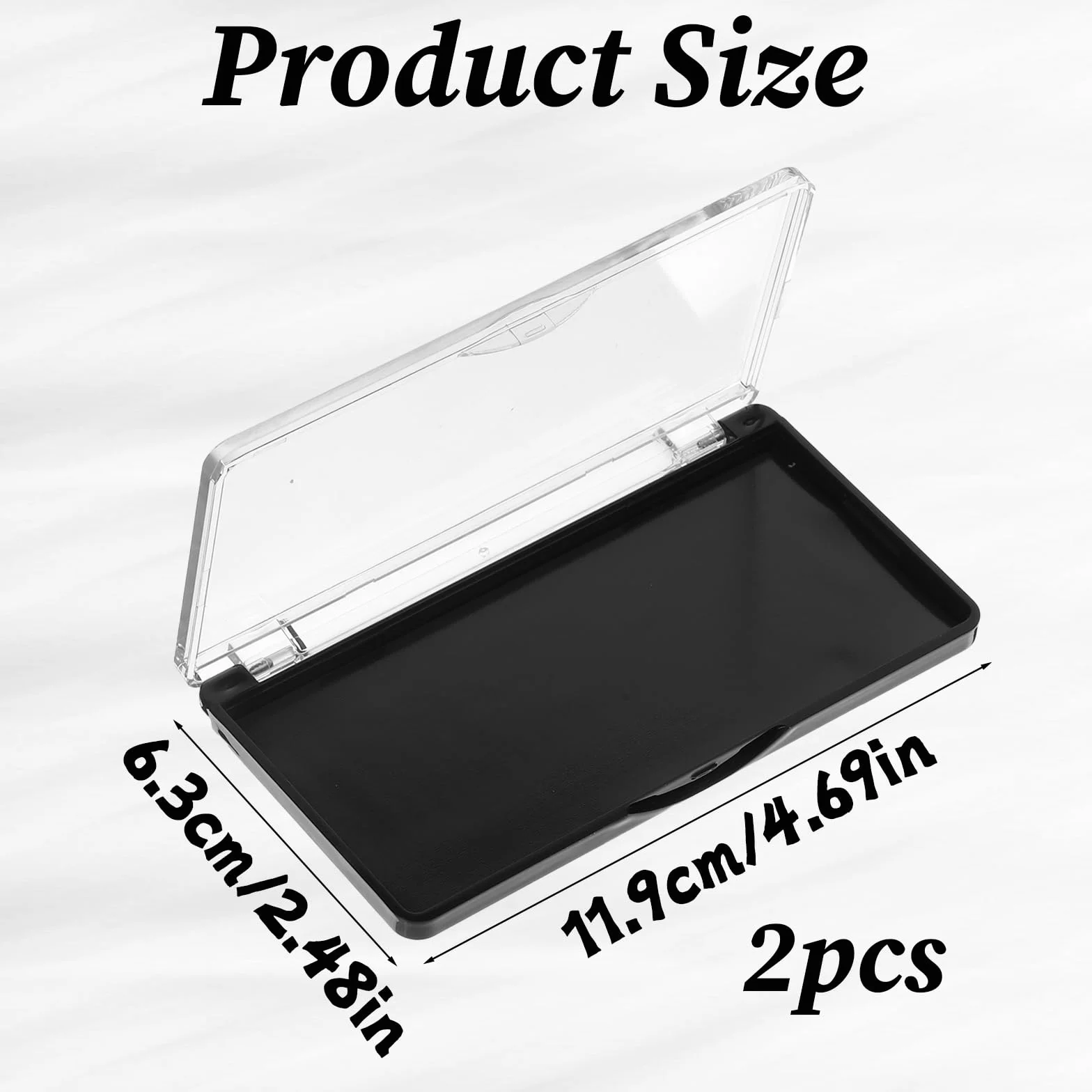 Paletas de maquillaje magnéticas vacías, caja rectangular de almacenamiento para sombra de ojos, rubor y labiales